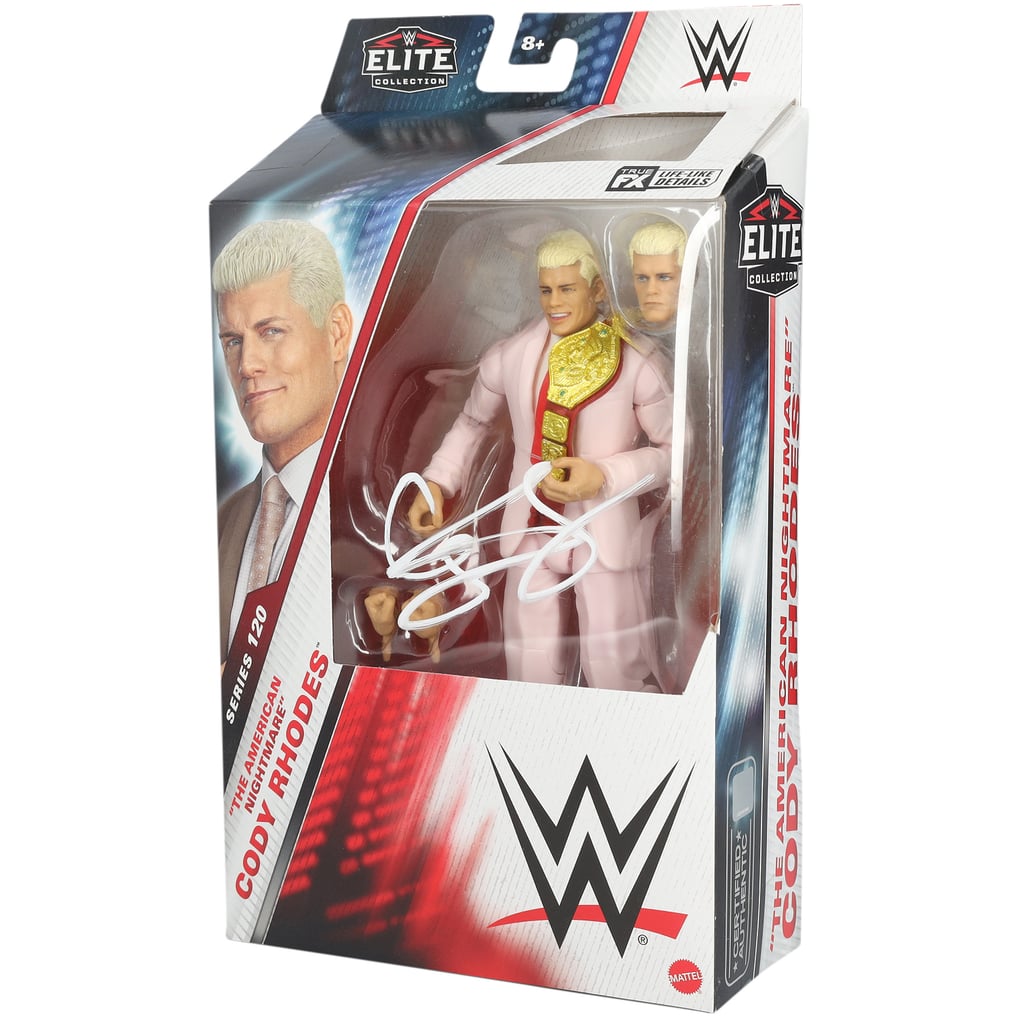 Cody Rhodes signierte Mattel Elite Collection Serie 120 Chase Variant ...