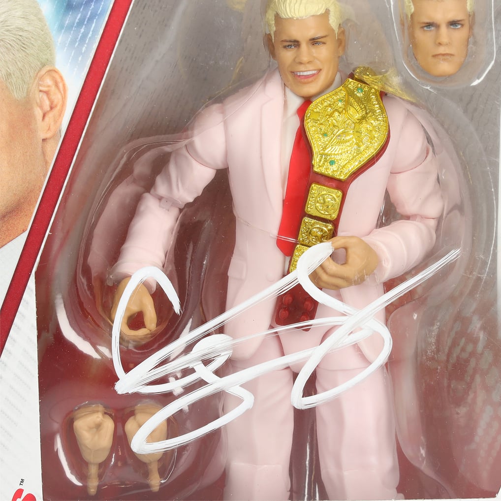 Cody Rhodes signierte Mattel Elite Collection Serie 120 Chase Variant ...
