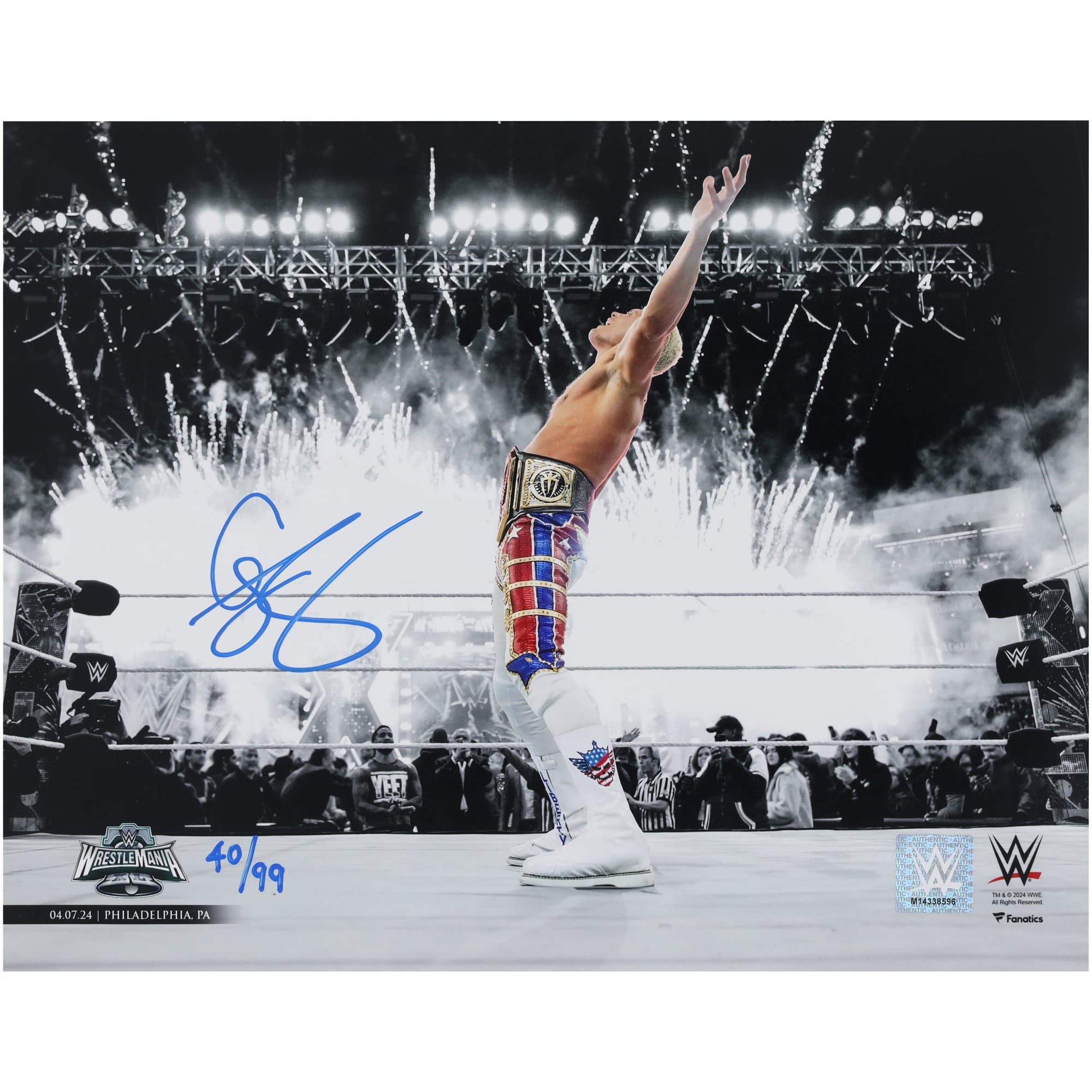 Cody Rhodes WWE Autographed 11