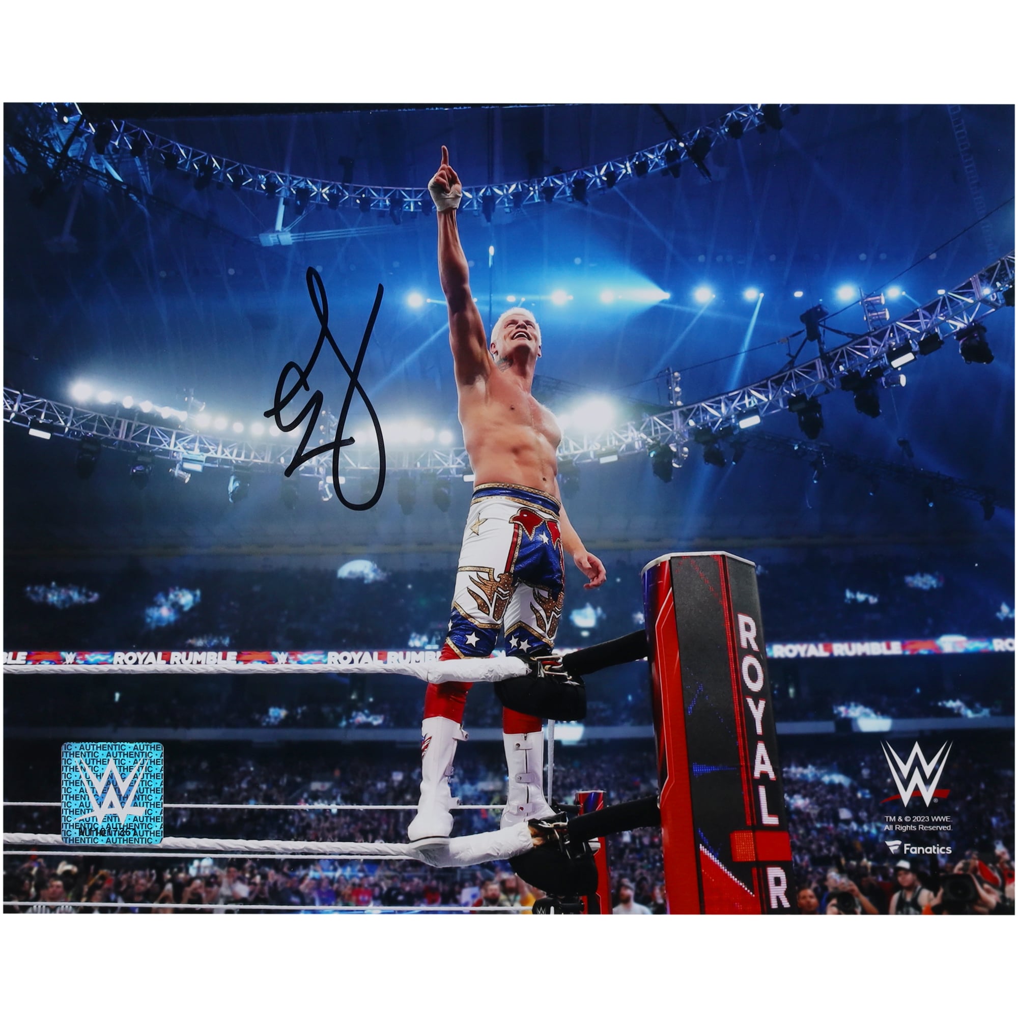 Cody Rhodes WWE Autographed 8