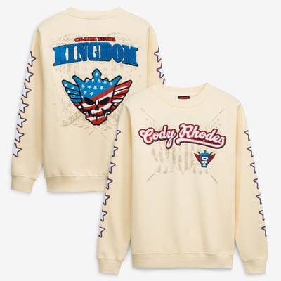 Cody Rhodes Claim Your Kingdom Sweatshirt - Cream