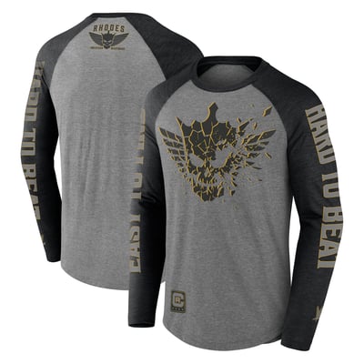 Cody Rhodes  Easy To Find Hard To Beat Raglan Long Sleeve T-Shirt - Gray