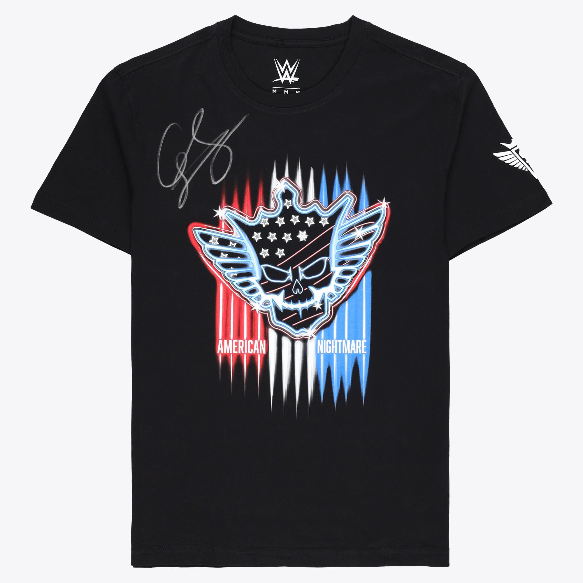 WWE Cody Rhodes Neon American Nightmare T-Shirt - Black - Mens