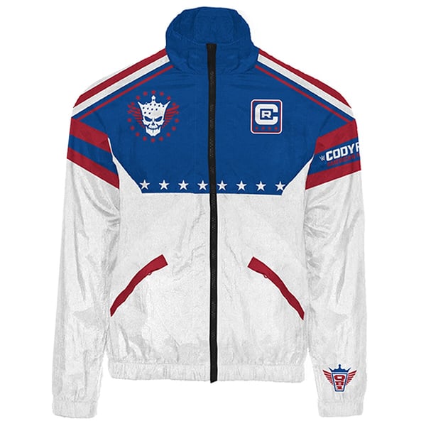 WWE Cody Rhodes Stars & Stripes Nightmare Windbreaker Jacket - Mens