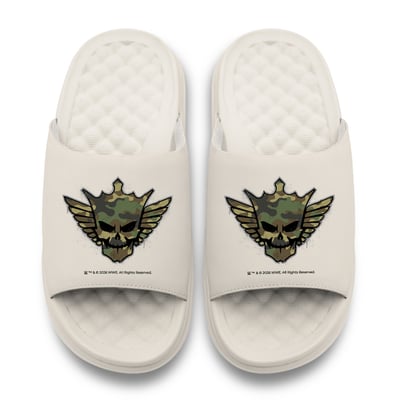 Cody Rhodes WWE ISlide Youth Camo Skull Motive Slide Sandals - Cream