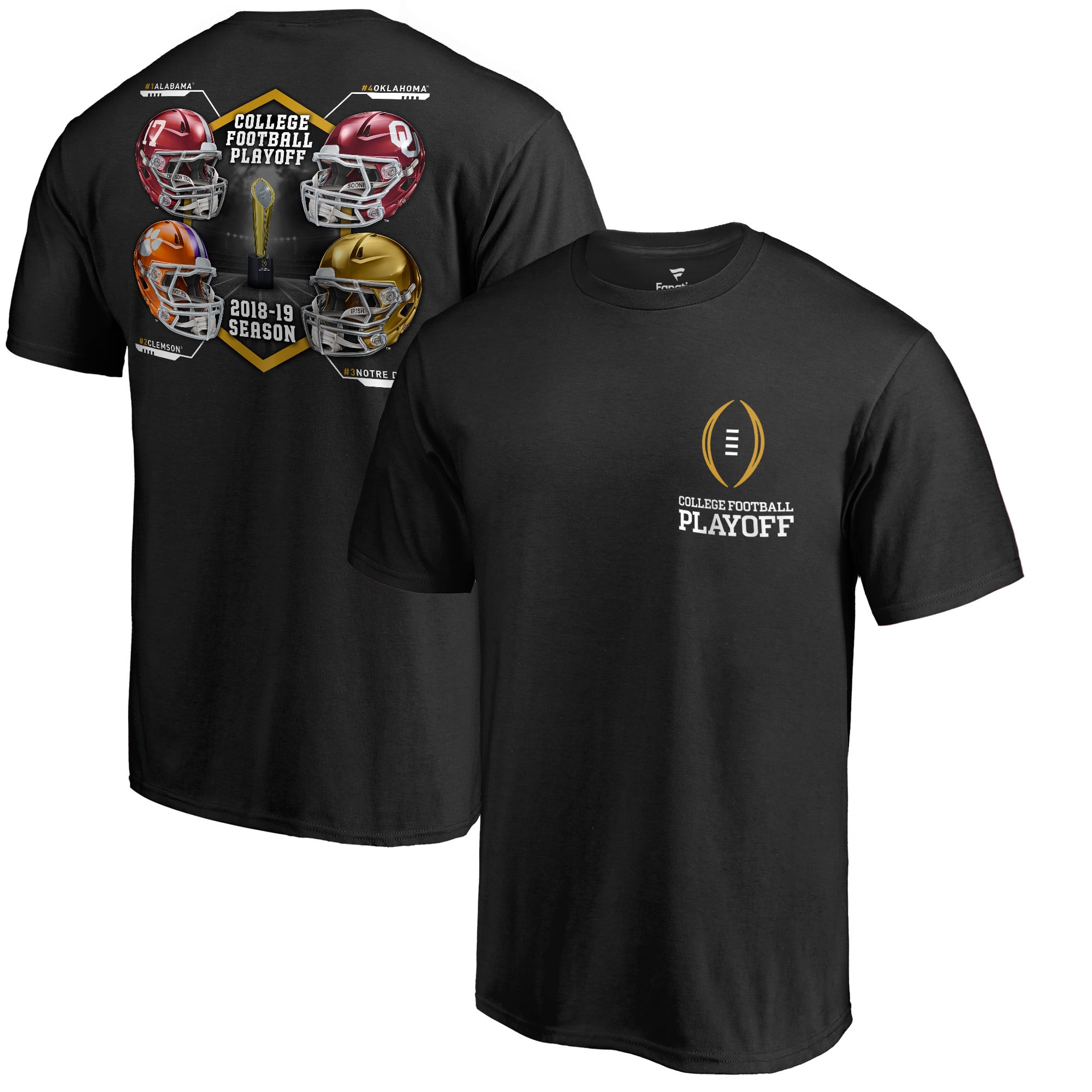 Men's Fanatics Black 2018 College Football Playoff Bracket