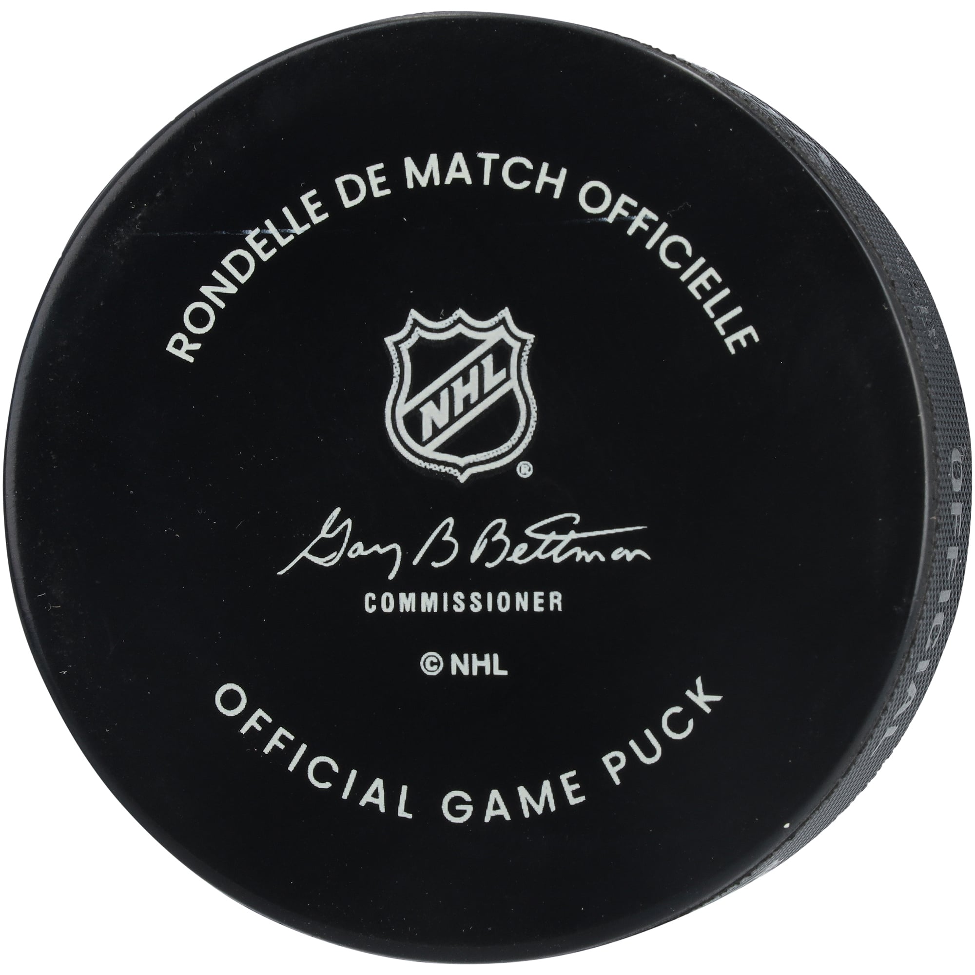 Rondelle de match officielle autographiée par Brock Nelson, Colorado Avalanche, pour le 30e anniversaire