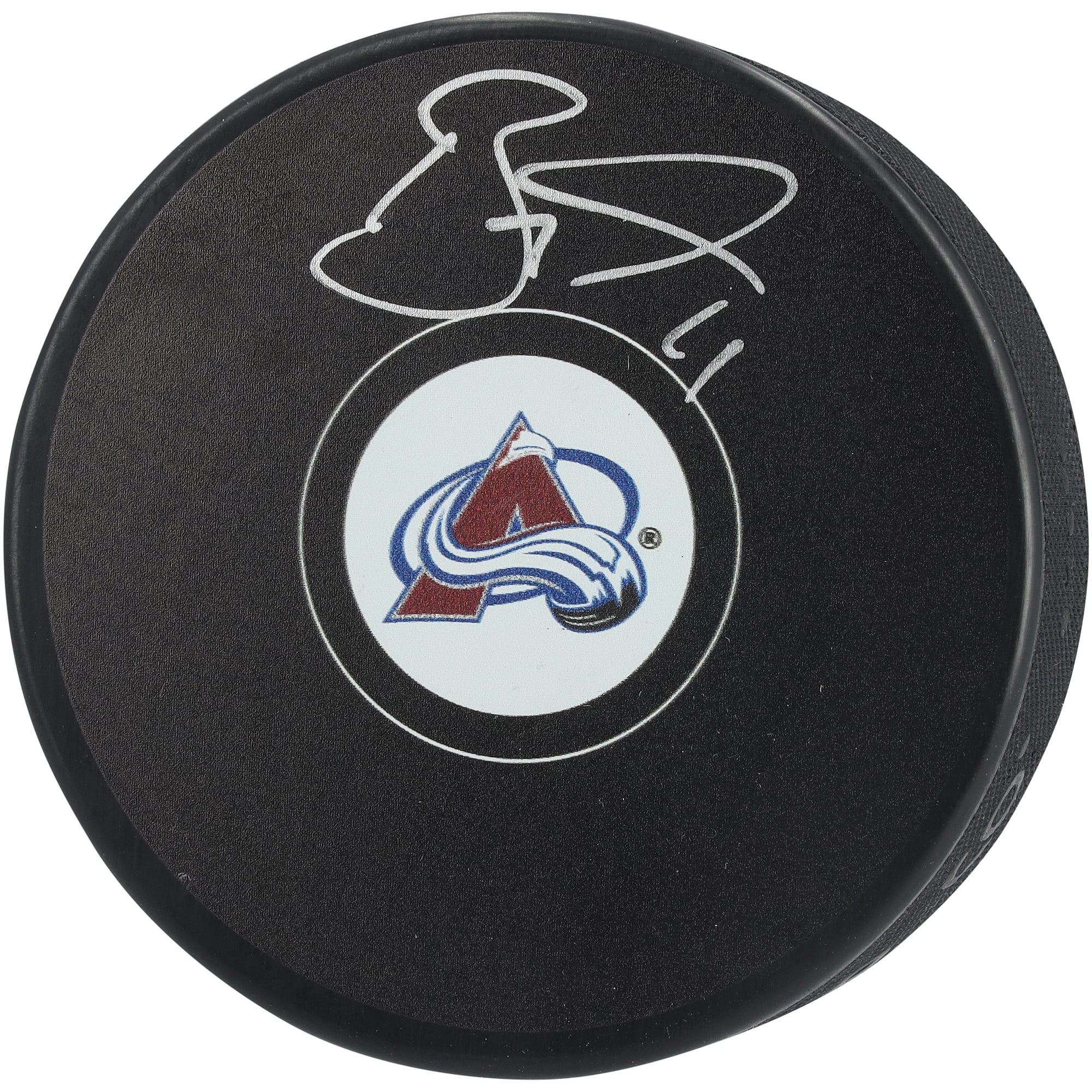 Rondelle de hockey autographiée par Brock Nelson, Colorado Avalanche
