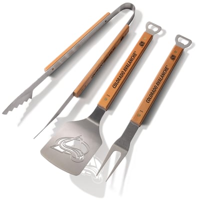 Colorado Avalanche Fanpoint 3-Piece BBQ Set