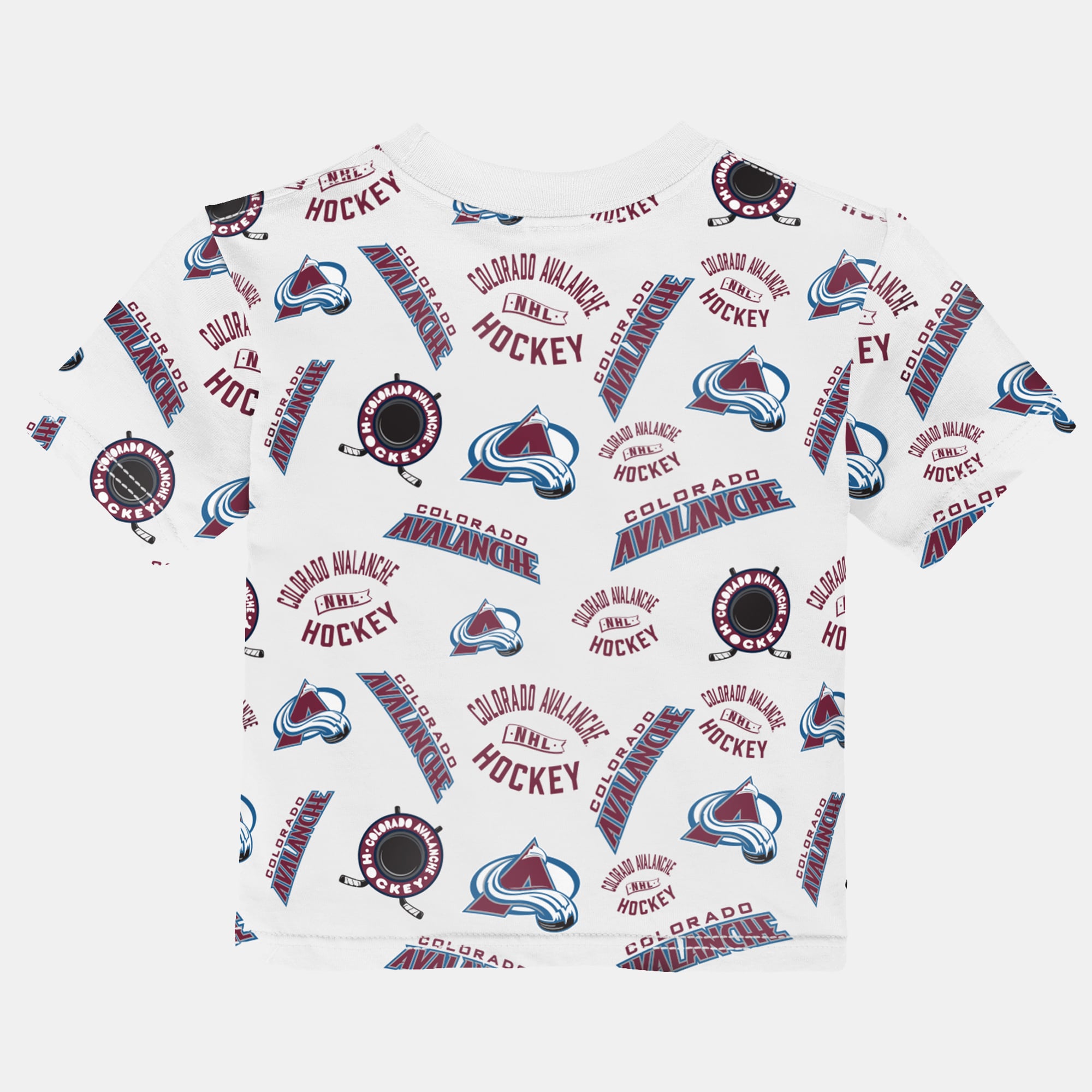 T-shirt imprimé intégral blanc Baby Outerstuff Colorado Avalanche Run Down
