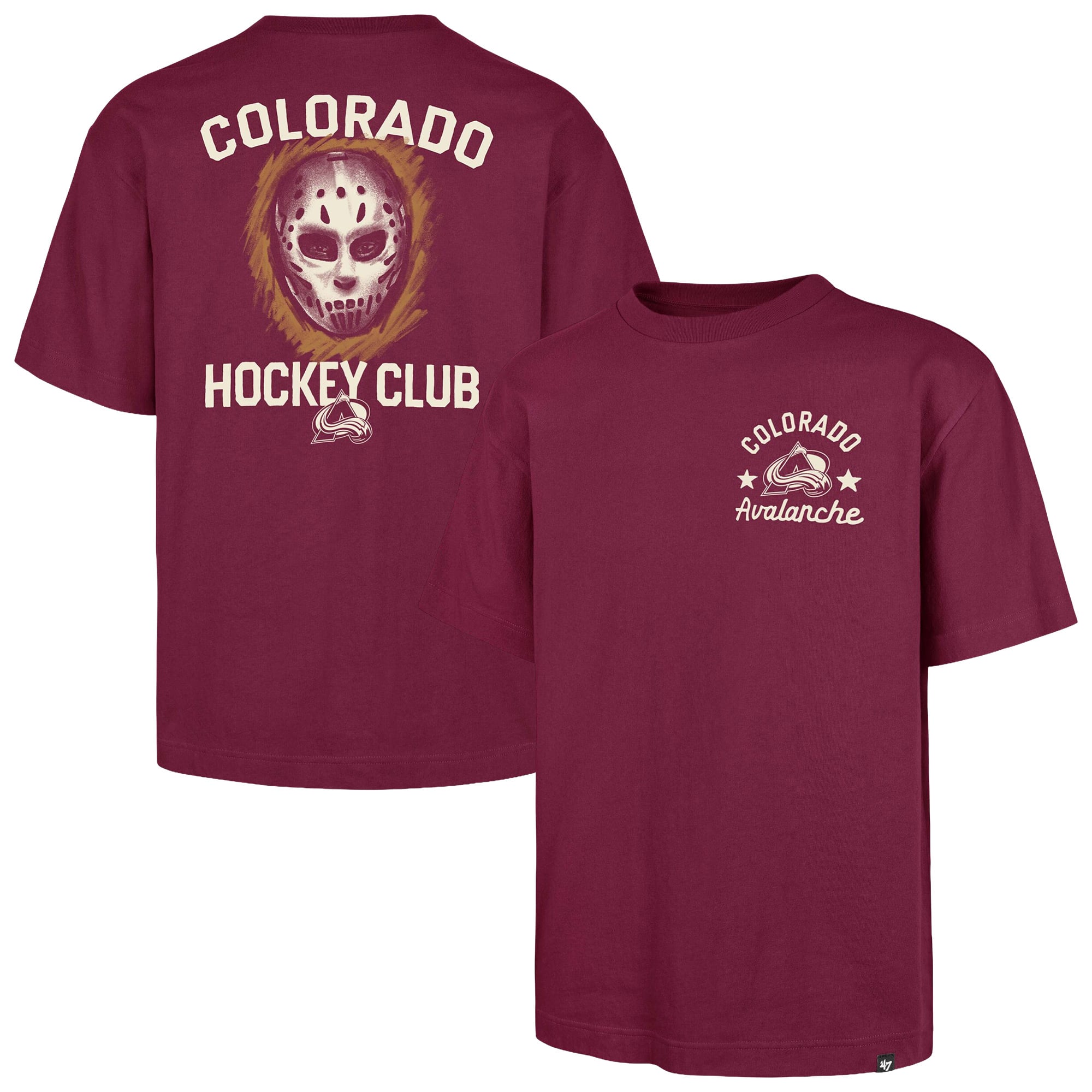 T-shirt homme '47 Burgundy Colorado Avalanche HPD Mask Foundation