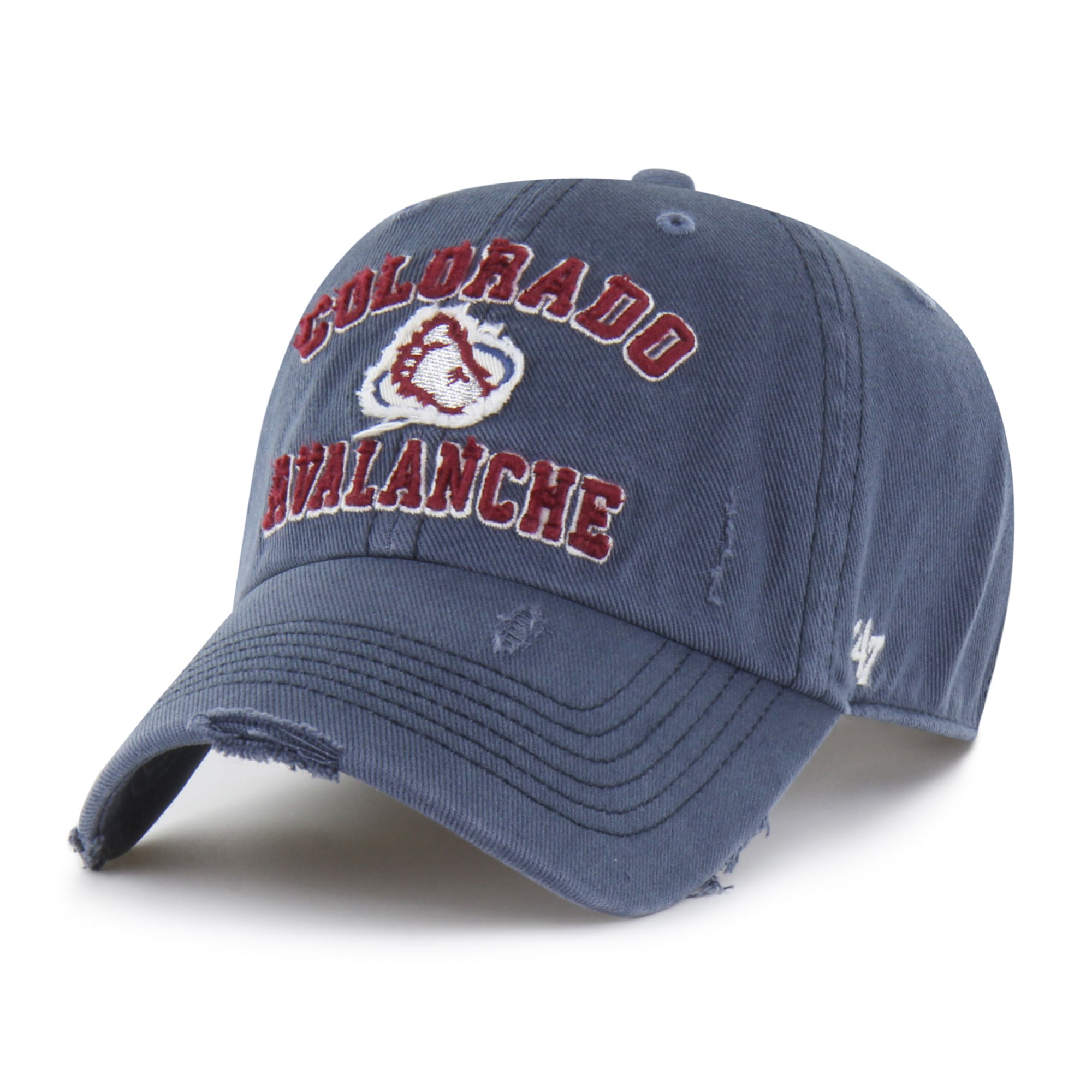Casquette ajustable homme '47 Navy Colorado Avalanche Seymoore à application vieillie
