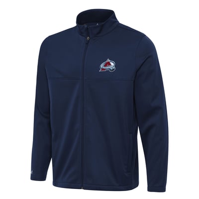 Colorado Avalanche Antigua Links 2 Full-Zip Golf Jacket - Navy