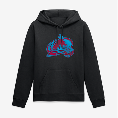 Colorado Avalanche Big & Tall Metallic Mascot Hoodie - Black