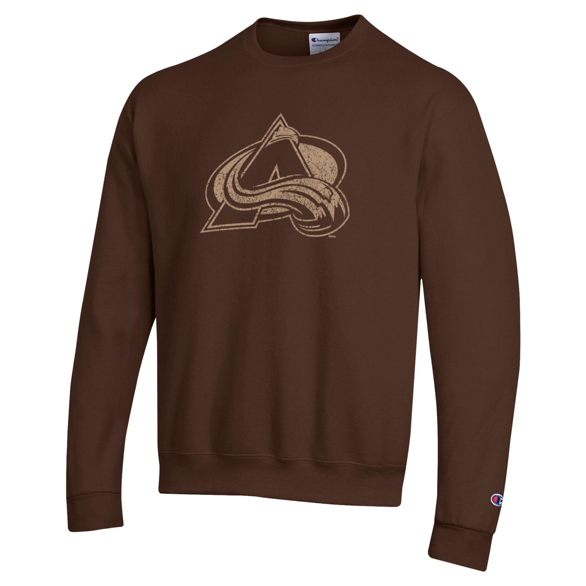 Sweat-shirt Champion marron Colorado Avalanche Eco Powerblend pour homme
