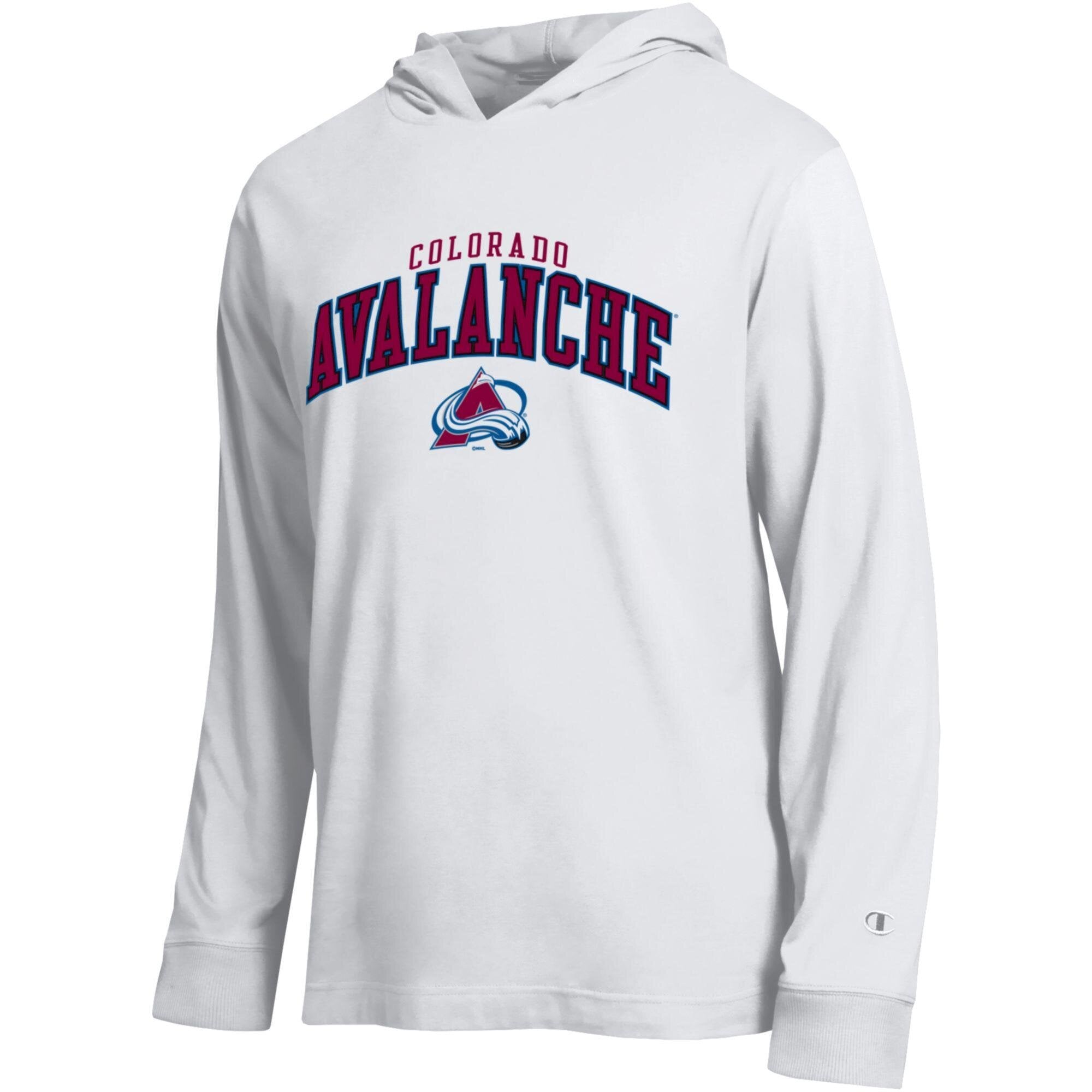 T-shirt à manches longues et capuche léger Champion blanc Colorado Avalanche All-Star pour homme