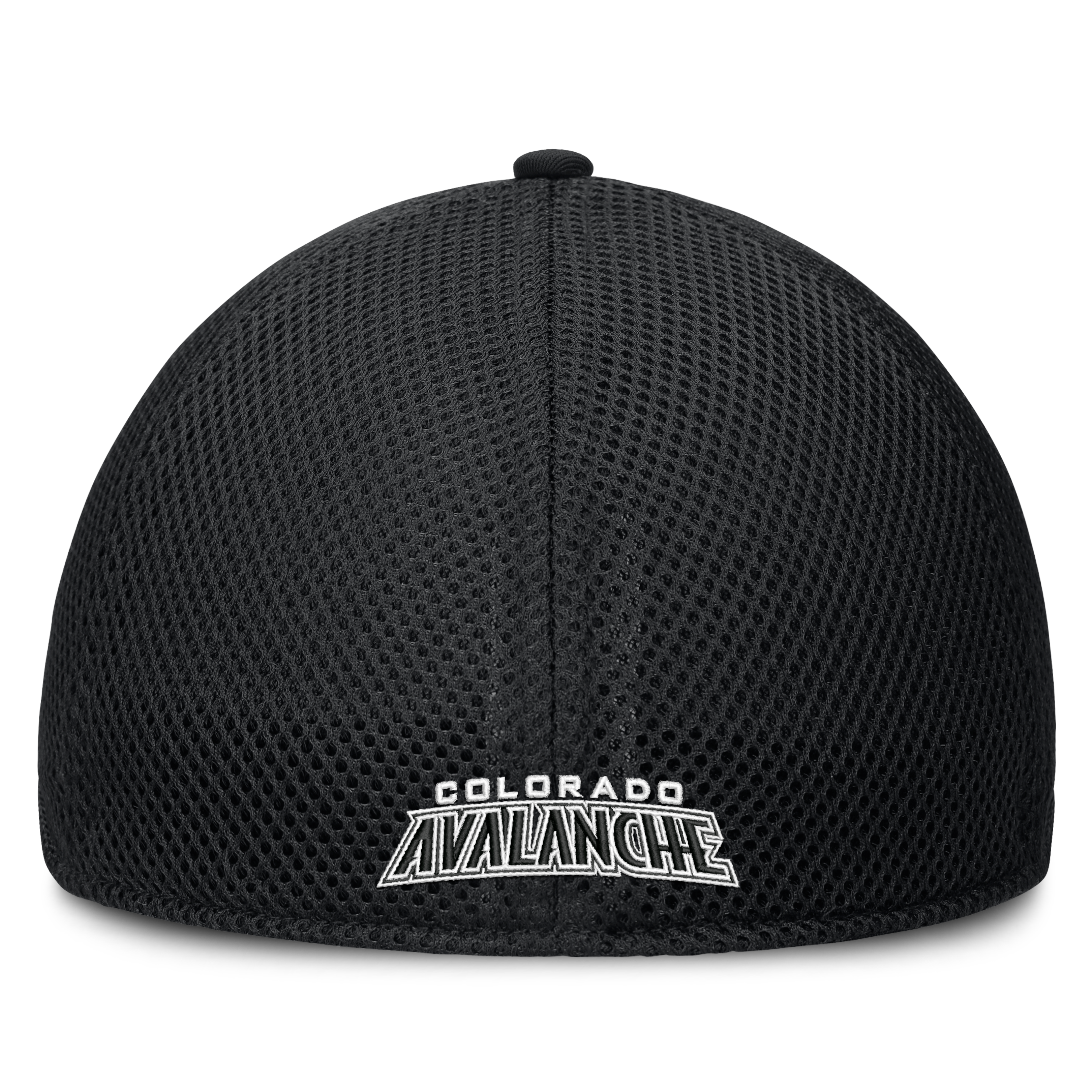 Casquette extensible à dos en maille ton sur pour homme Fanatics Black Colorado Avalanche