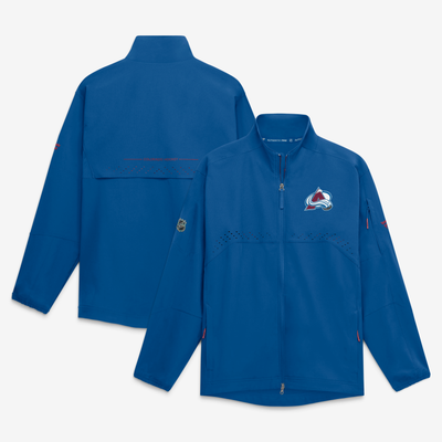 Men's Colorado Avalanche Fanatics Blue Authentic Pro Rink Coaches Jacket