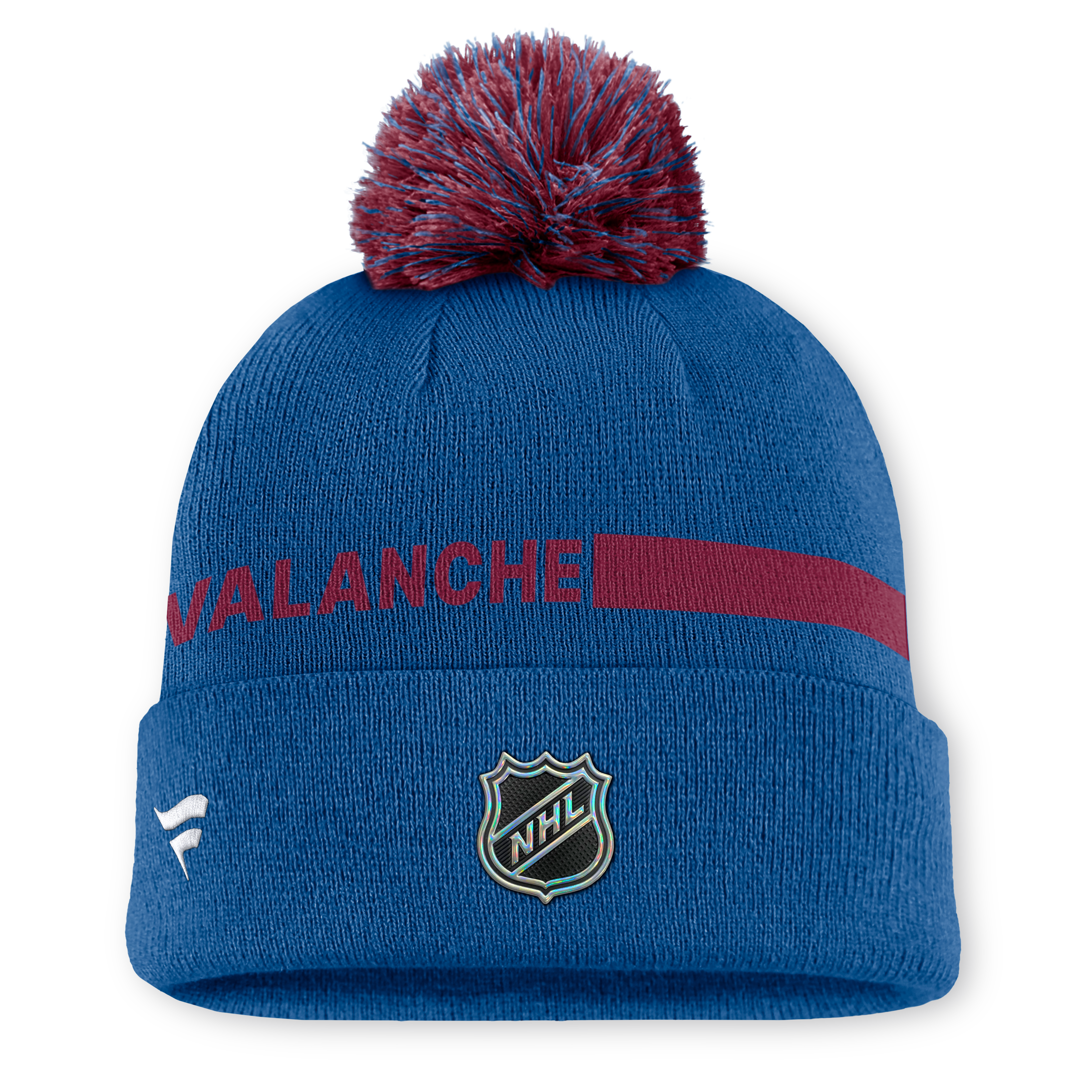 Bonnet à revers authentique Pro Rink bleu Colorado Avalanche pour homme