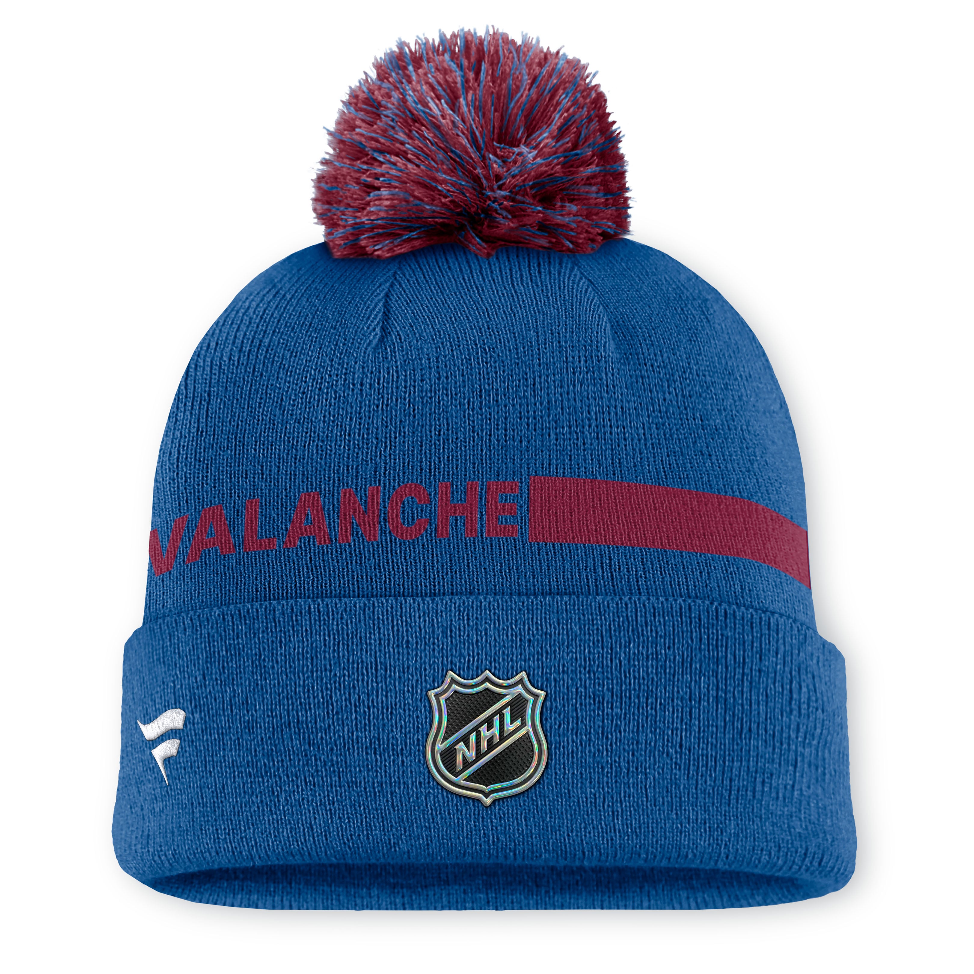 Bonnet à revers authentique Pro Rink bleu Colorado Avalanche pour homme