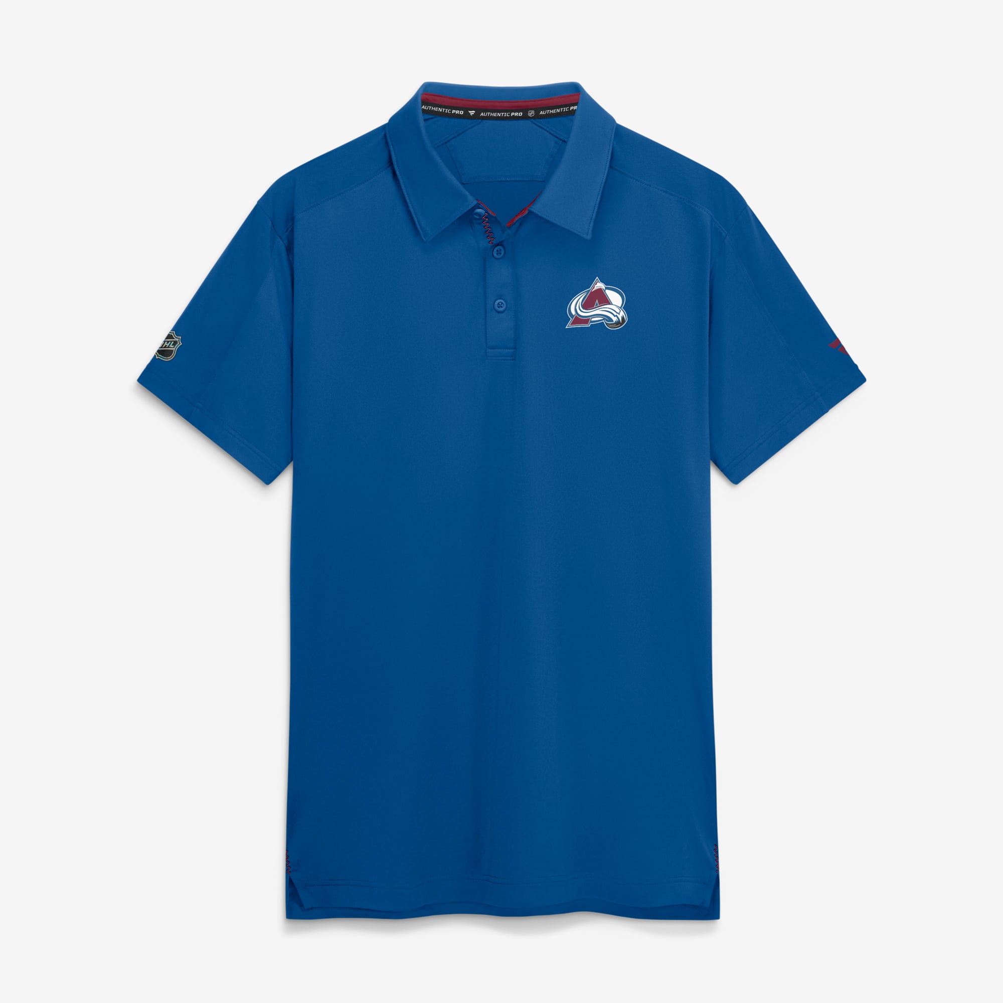 Polo de patinoire authentique Fanatics bleu Colorado Avalanche pour homme