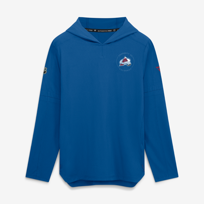 Sweat à capuche léger Colorado Avalanche Fanatics Authentic Pro Train - Bleu