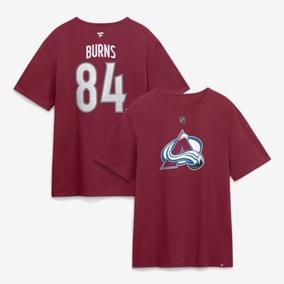 Brent Burns Colorado Avalanche Fanatics Authentic Stack Name & Number T-Shirt - Burgundy
