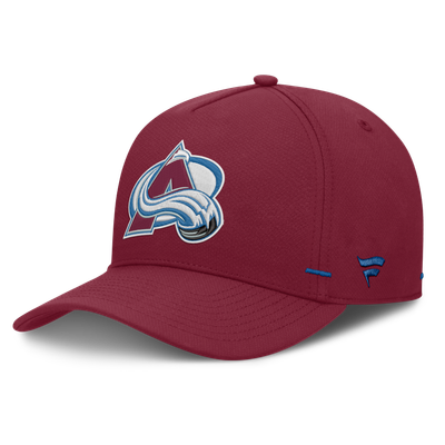 Colorado Avalanche Fanatics Authentic Pro Rink Bar Tacks A-Frame Adjustable Hat - Burgundy