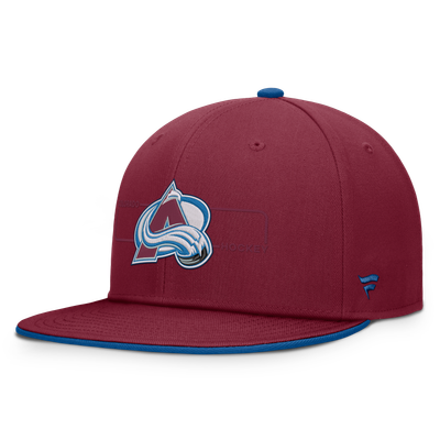 Colorado Avalanche Fanatics Authentic Pro Rink Snapback Hat - Burgundy