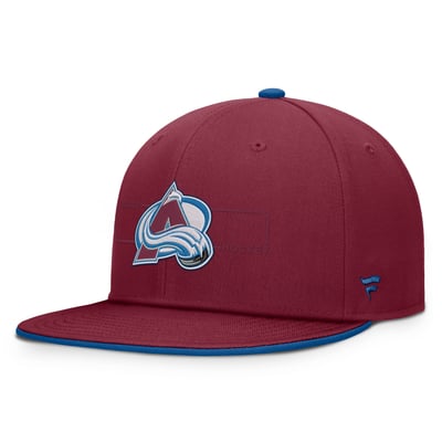 Casquette Snapback Colorado Avalanche Fanatics Authentic Pro Rink - Bordeaux