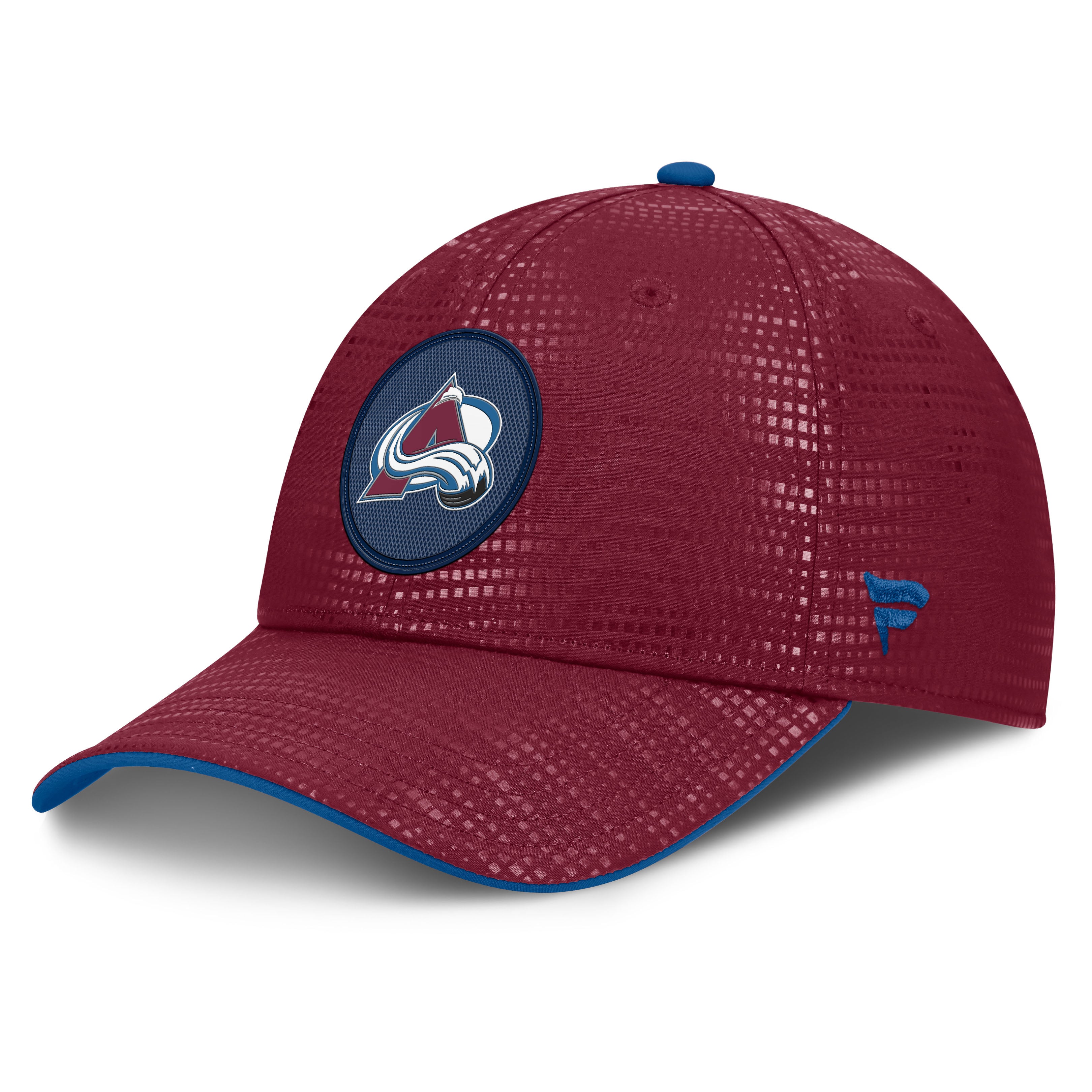 Casquette Fanatics bordeaux Colorado Avalanche Authentic Pro Rink Stretch Fit pour homme