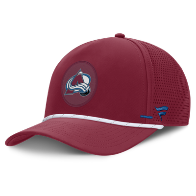 Colorado Avalanche Fanatics Authentic Pro Rink Vented A-Frame Adjustable Hat - Burgundy
