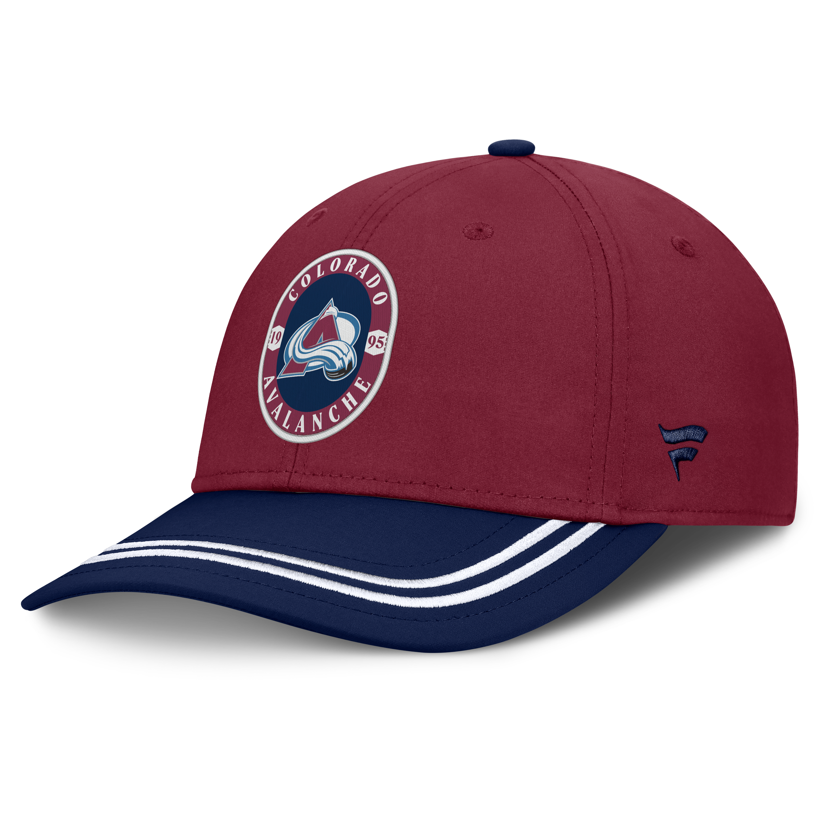 Casquette extensible Fanatics pour homme, bordeaux/marine, Colorado Avalanche Fundamental