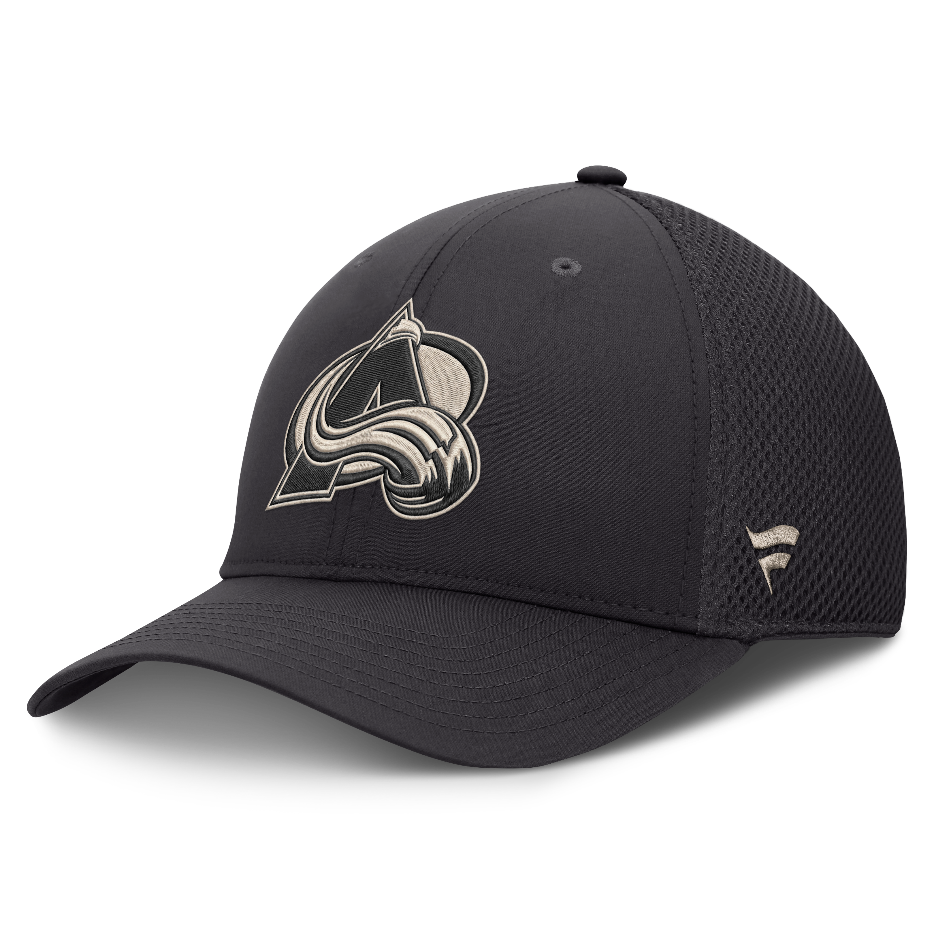 Casquette Fanatics pour homme, coloris anthracite, Colorado Avalanche Authentic Pro Road Meshback Stretch