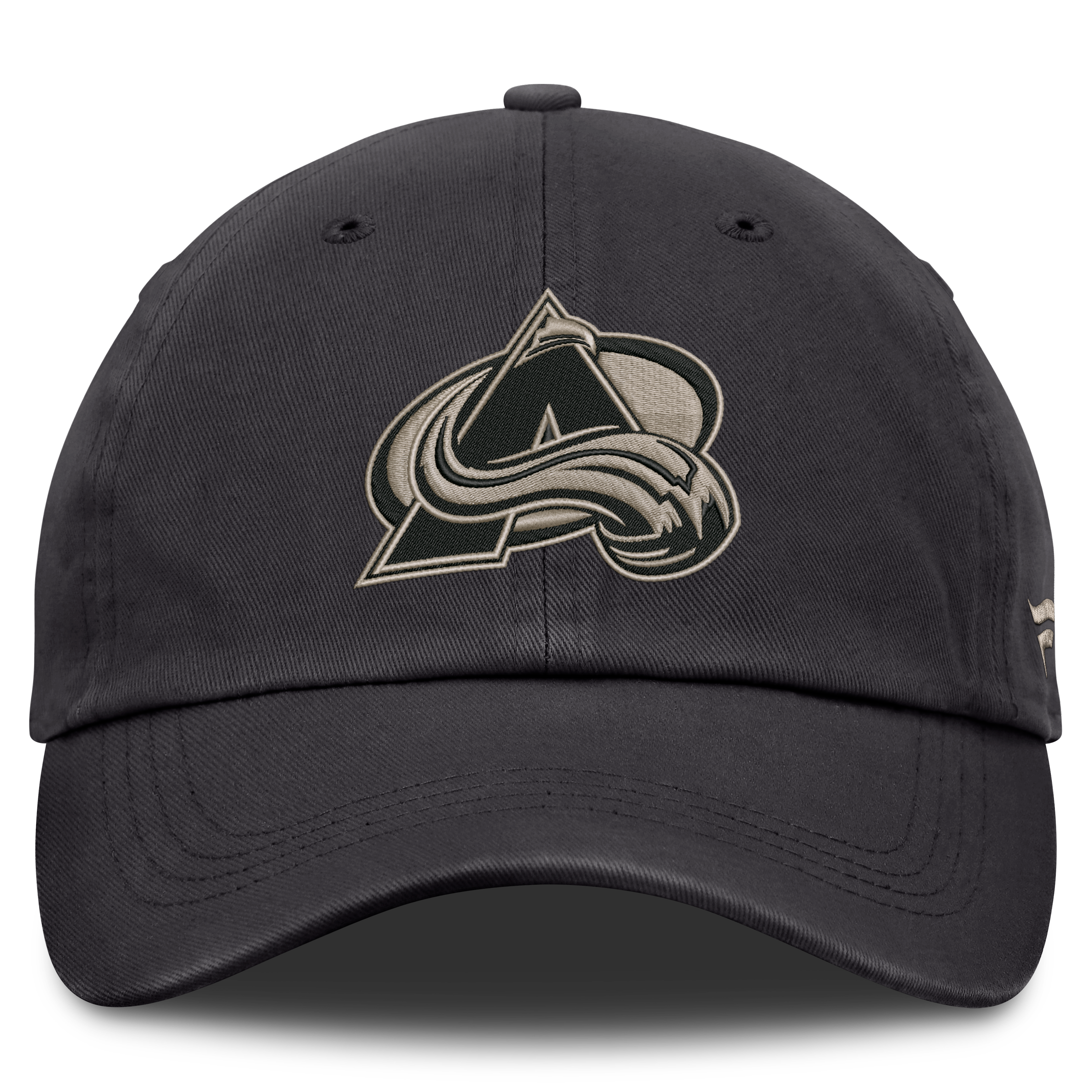 Casquette ajustable Fanatics Charcoal Colorado Avalanche Road Phantom Washed pour homme
