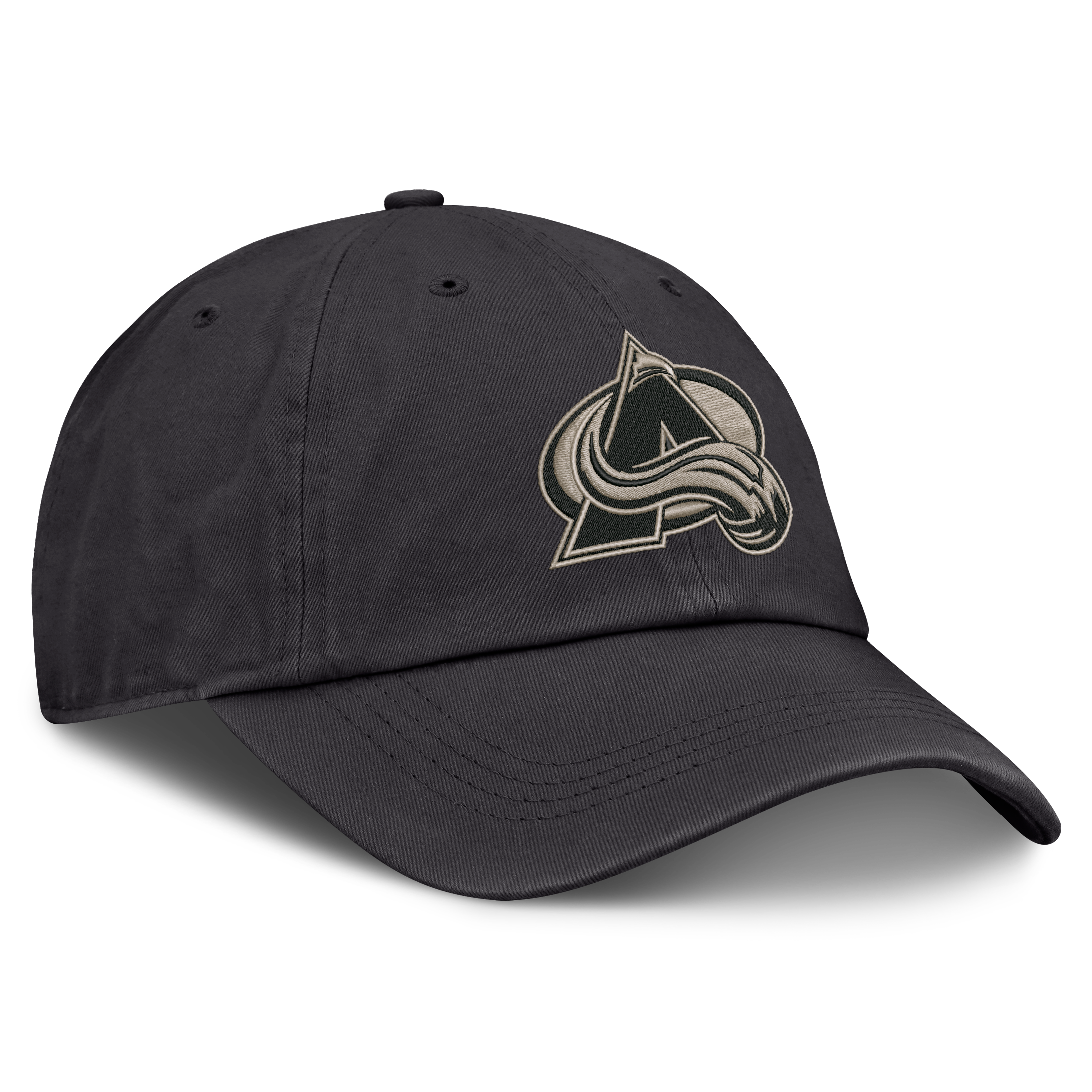 Casquette ajustable Fanatics Charcoal Colorado Avalanche Road Phantom Washed pour homme