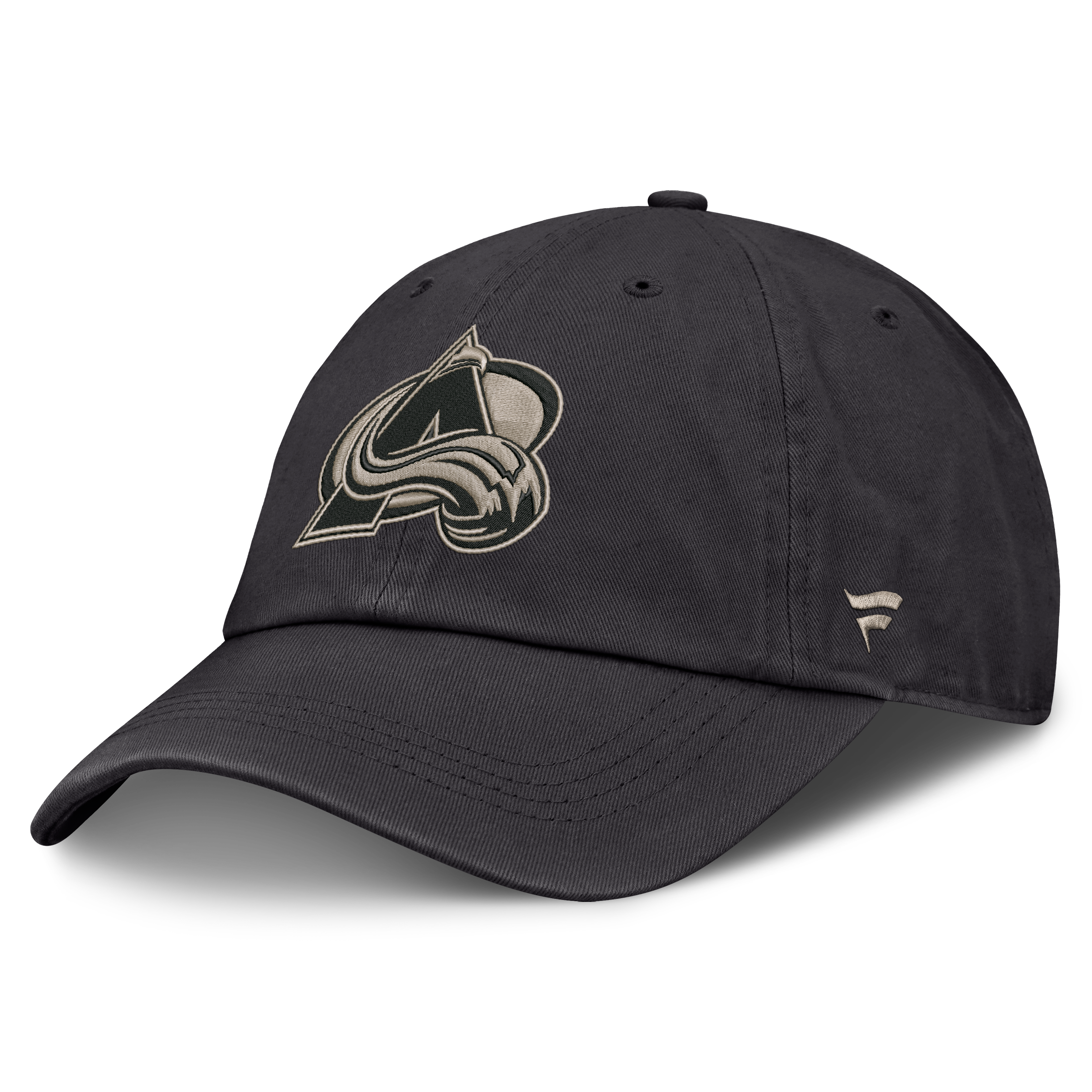 Casquette ajustable Fanatics Charcoal Colorado Avalanche Road Phantom Washed pour homme