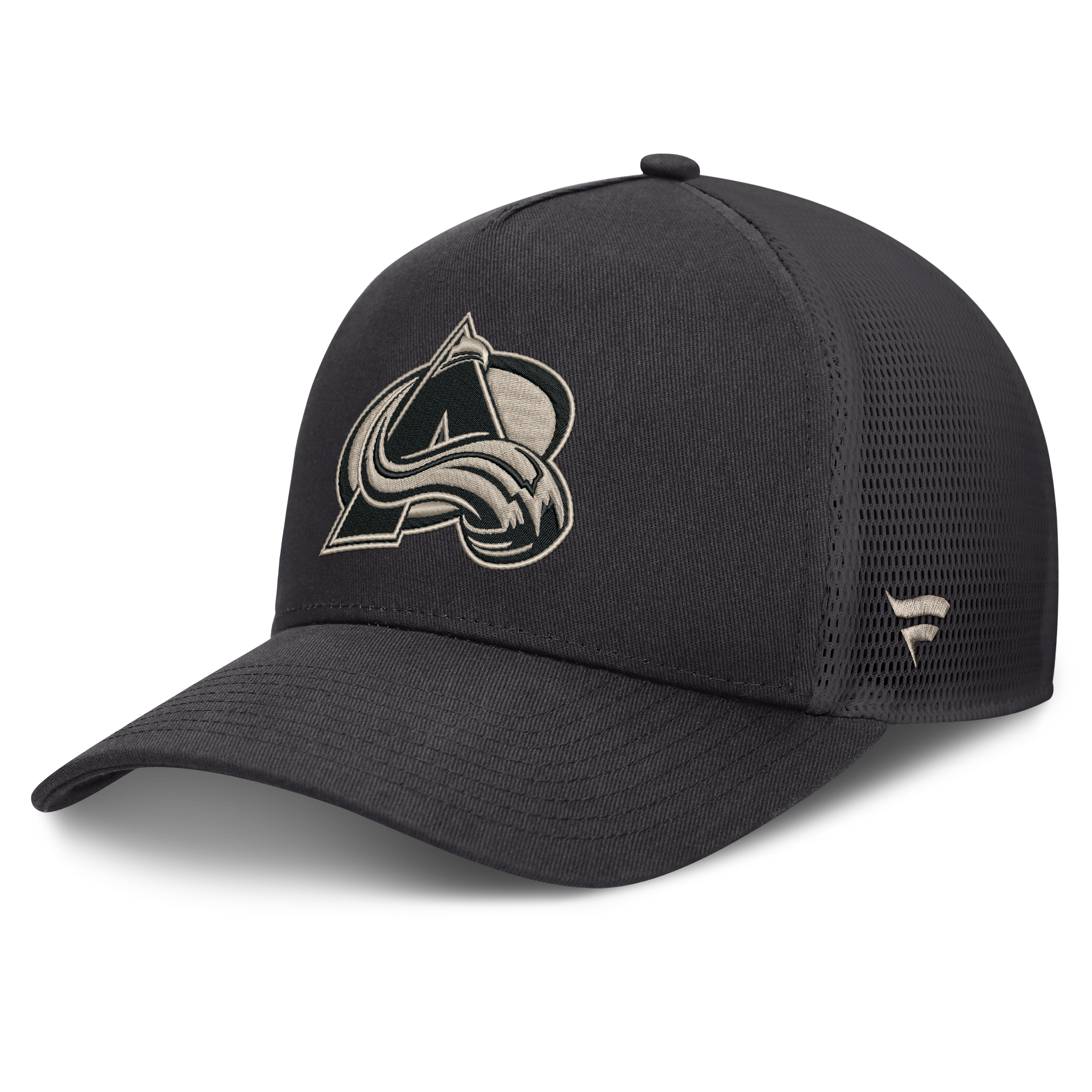 Casquette Fanatics Charcoal Colorado Avalanche Road Soft Wash A-Frame Meshback pour homme