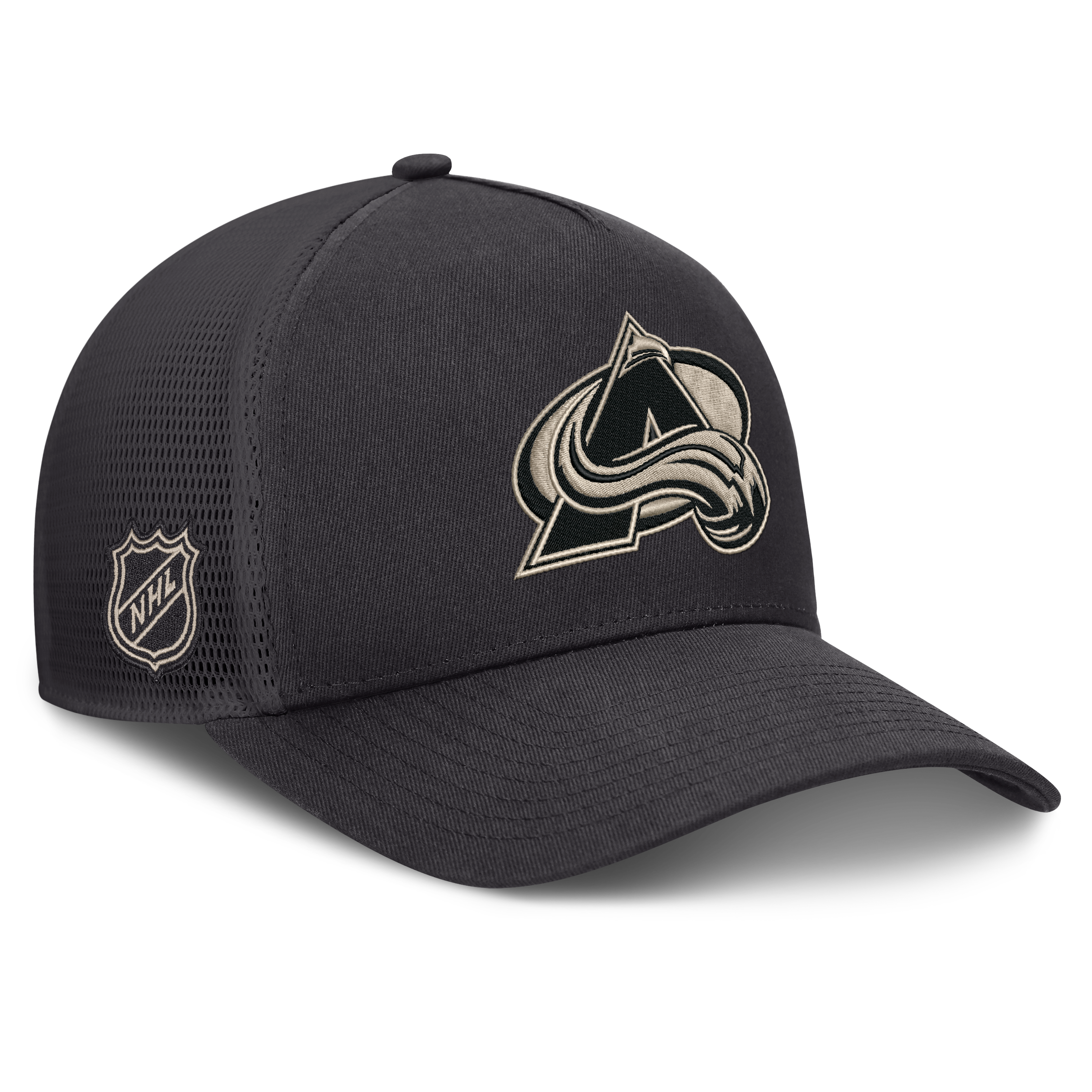 Casquette Fanatics Charcoal Colorado Avalanche Road Soft Wash A-Frame Meshback pour homme