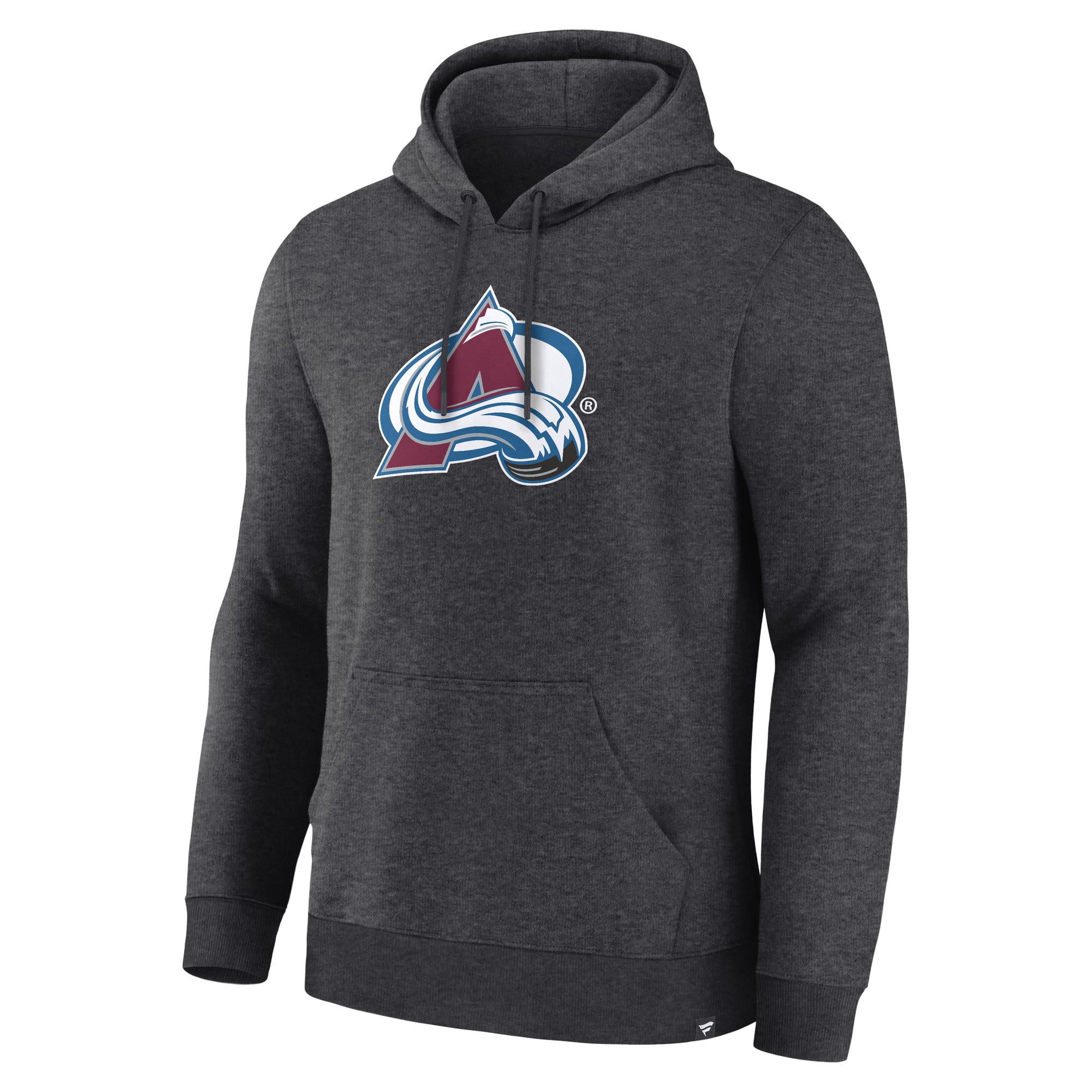 Sweat à capuche essentiel Fanatics Heather Charcoal Colorado Avalanche pour homme