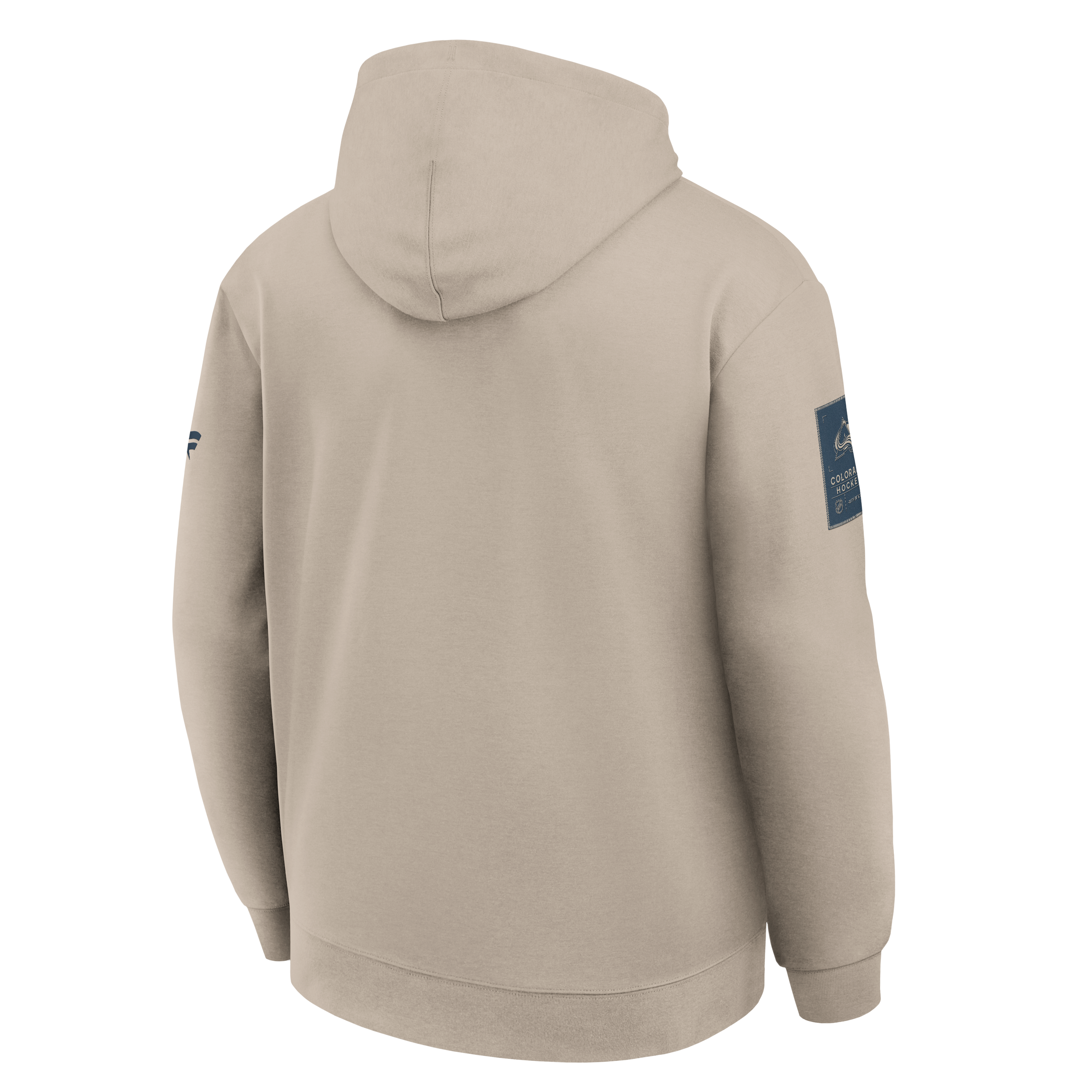 Sweat à capuche Fanatics pour homme, beige clair, Colorado Avalanche Authentic Pro Road