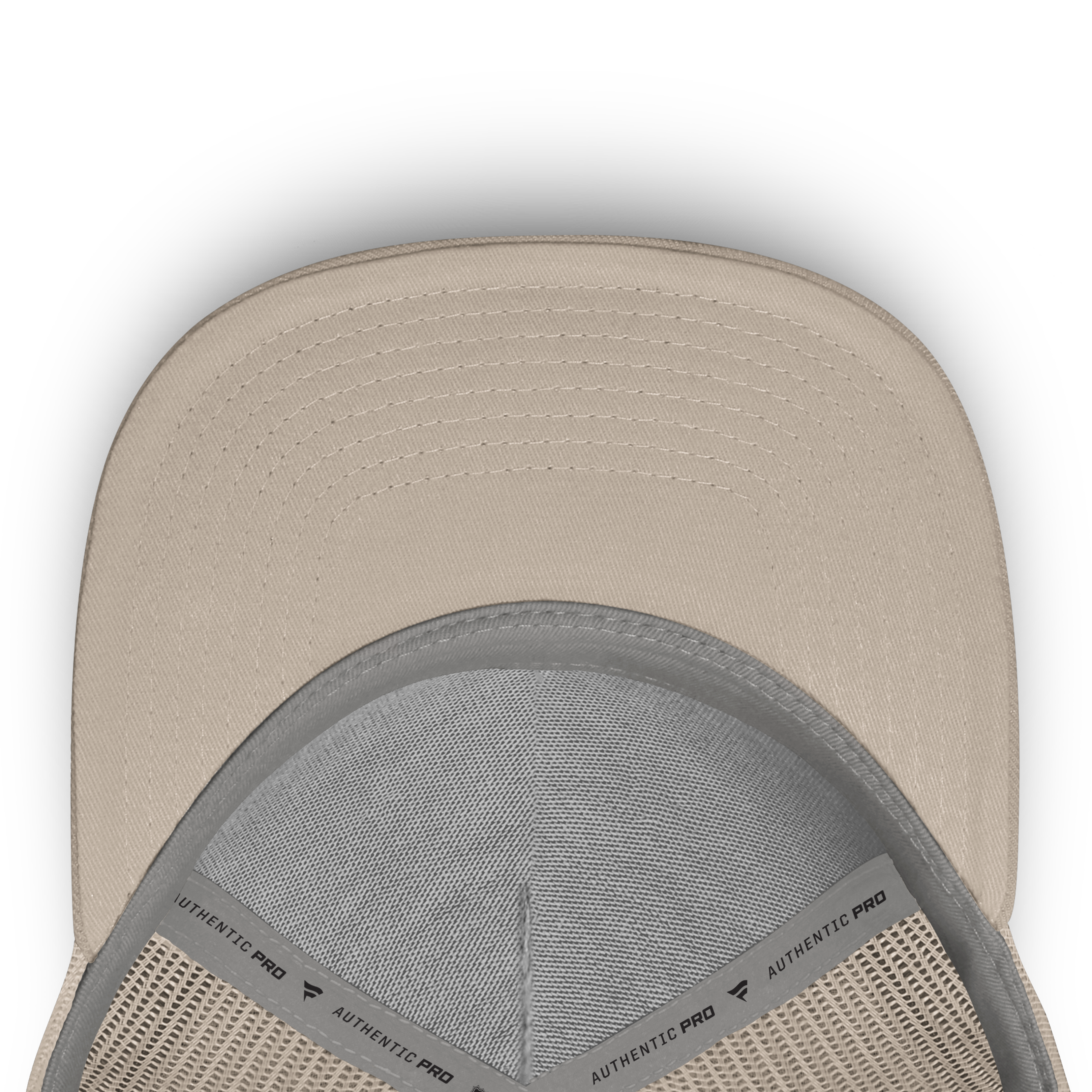 Casquette Fanatics pour homme, beige clair, Colorado Avalanche Authentic Pro Road Soft Wash, à monture A et dos en maille.