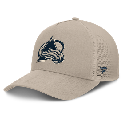 Casquette Colorado Avalanche Fanatics Authentic Pro Road Soft Wash A-Frame Meshback - Beige clair