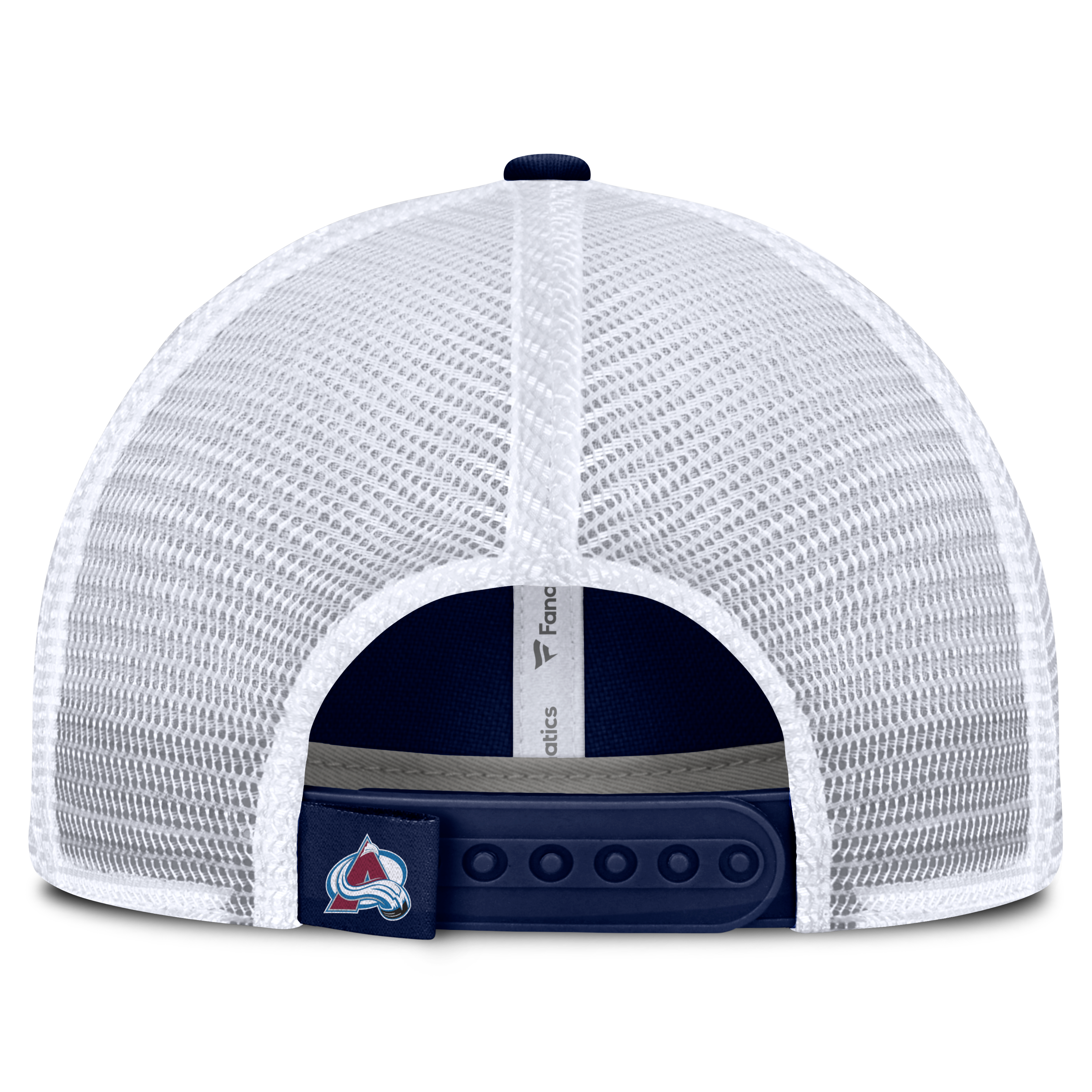 Casquette trucker ajustable Fanatics Navy Colorado Avalanche Fundamental Underline pour homme