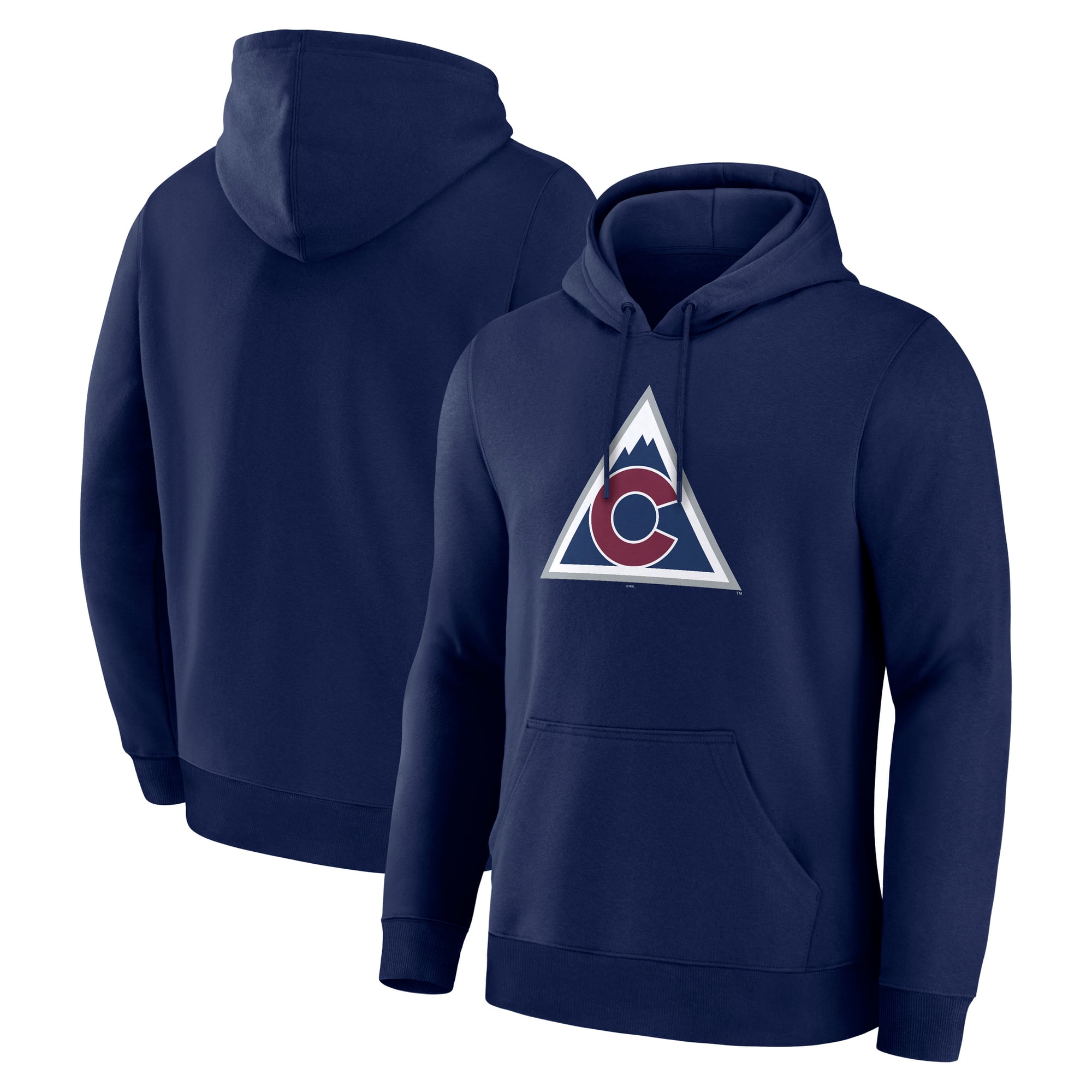 Sweat à capuche polaire Fanatics bleu marine Colorado Avalanche pour homme