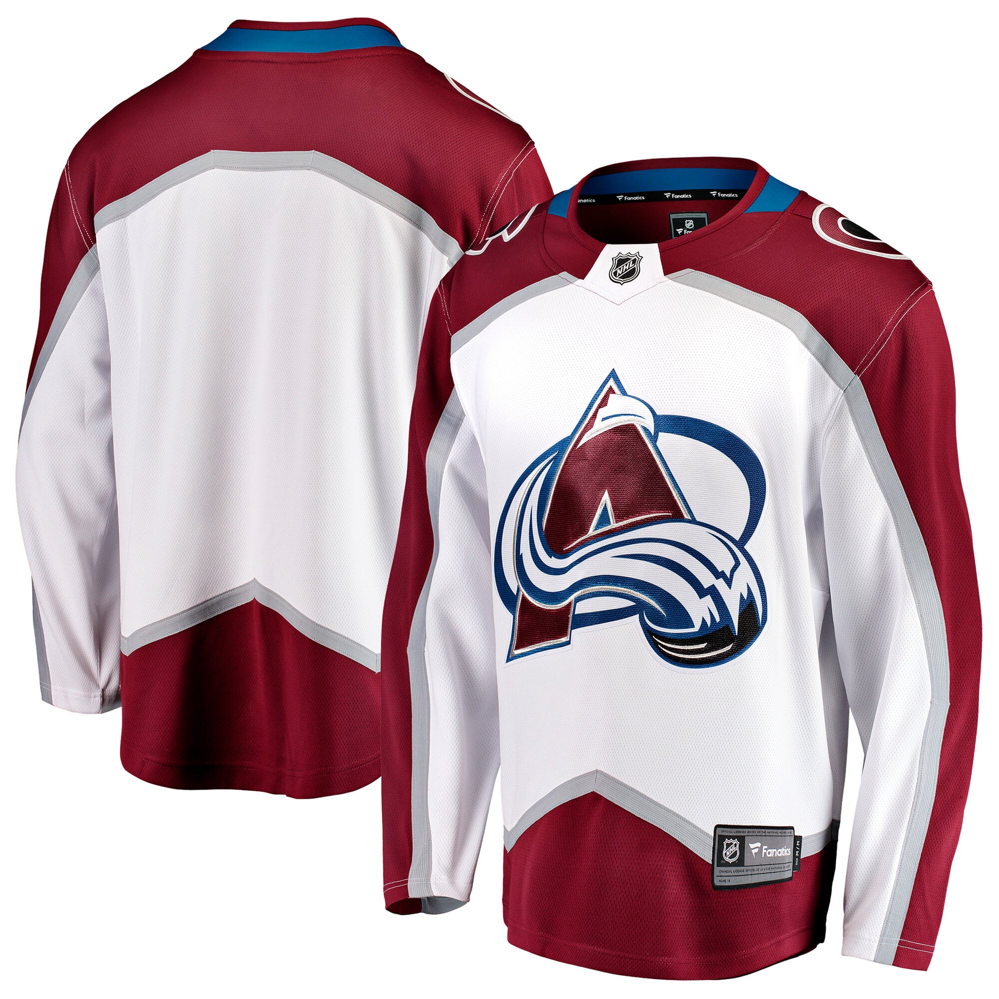 Maillot extérieur blanc Breakaway des Colorado Avalanche pour homme (Fanatics)
