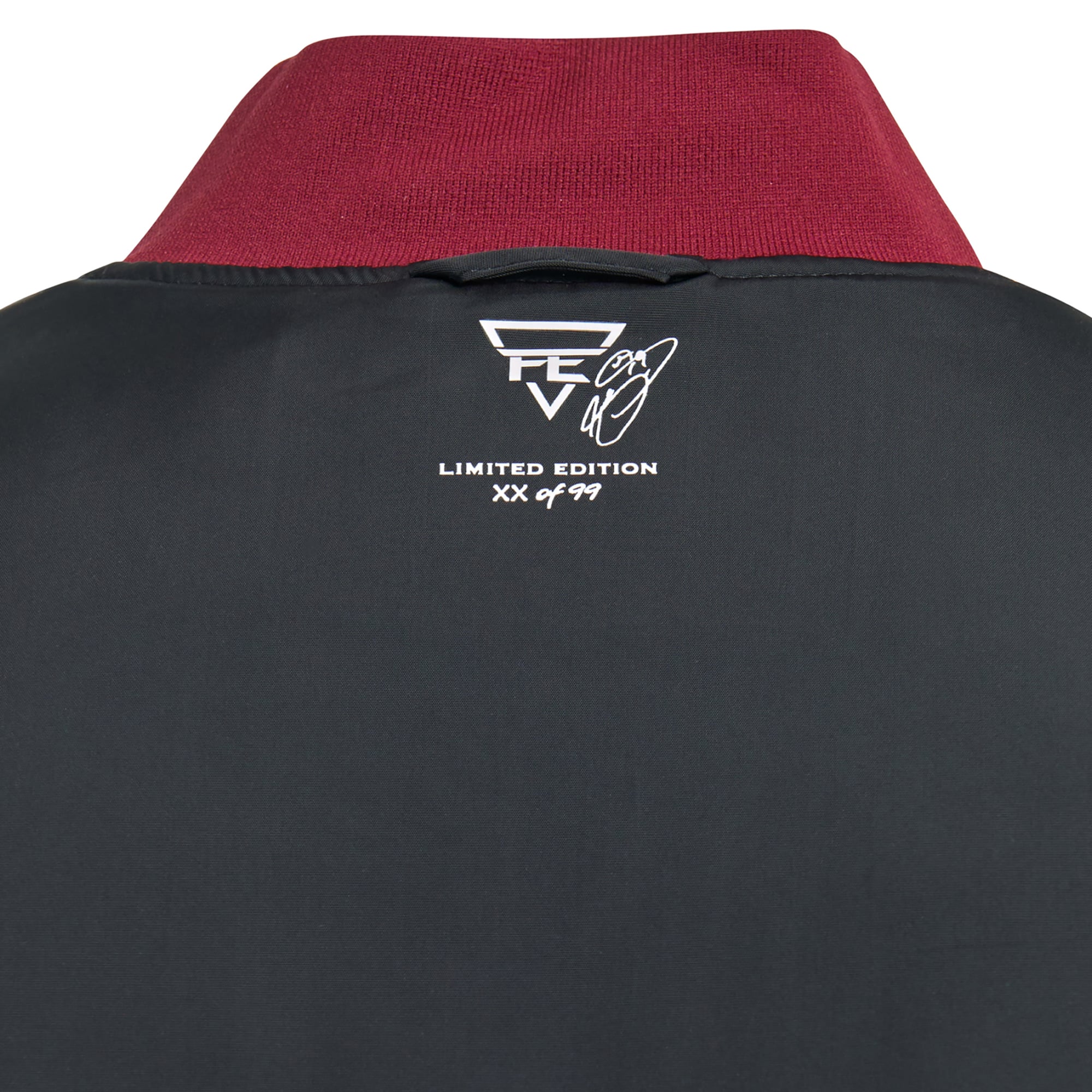 Veste bomber réversible zippée intégrale FE Joe Sakic Charcoal Colorado Avalanche pour homme
