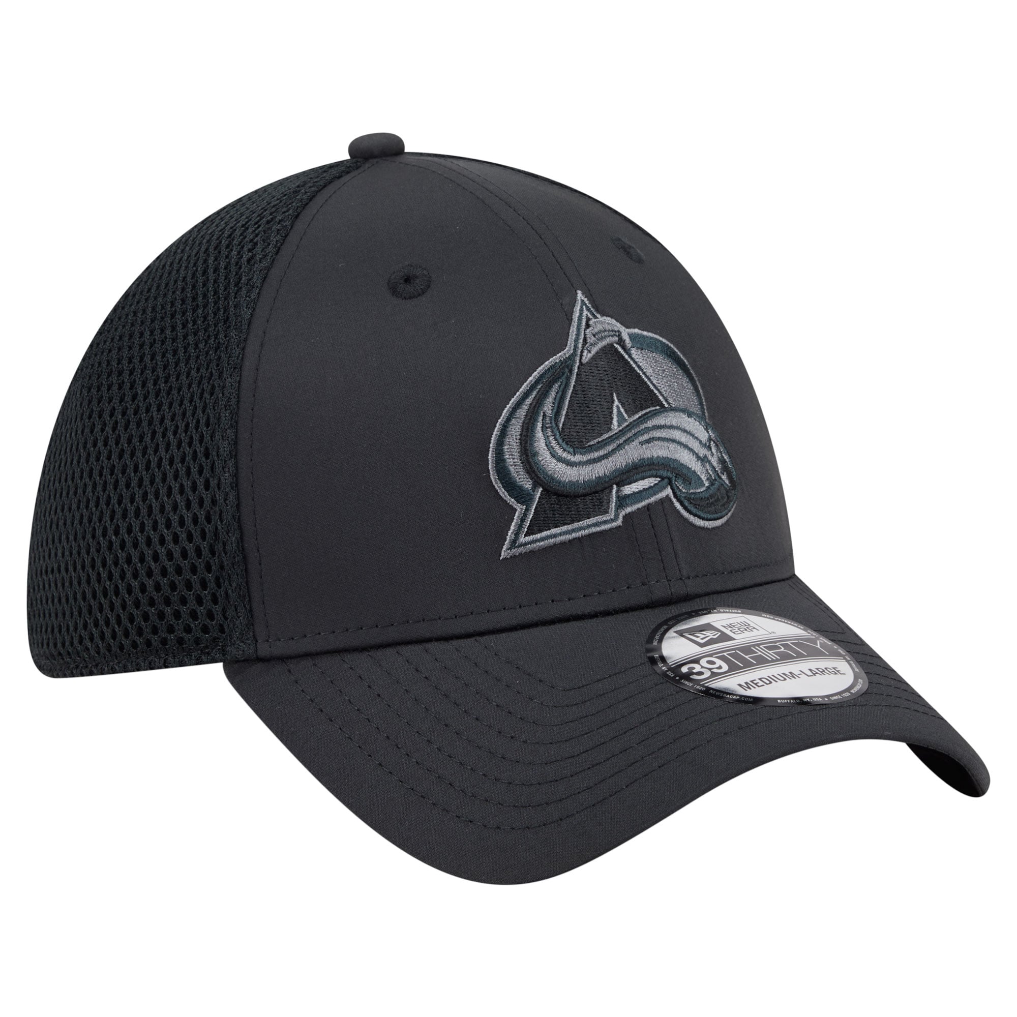 Casquette extensible New Era Colorado Avalanche Blackout 39THIRTY pour homme