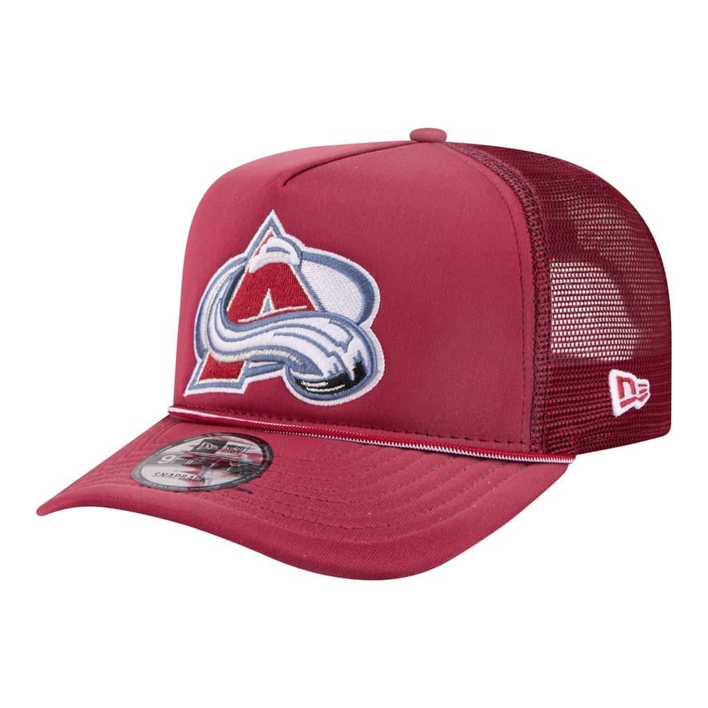 Men's Colorado Avalanche  New Era Burgundy Faded A-Frame 9FIFTY Trucker Snapback Hat