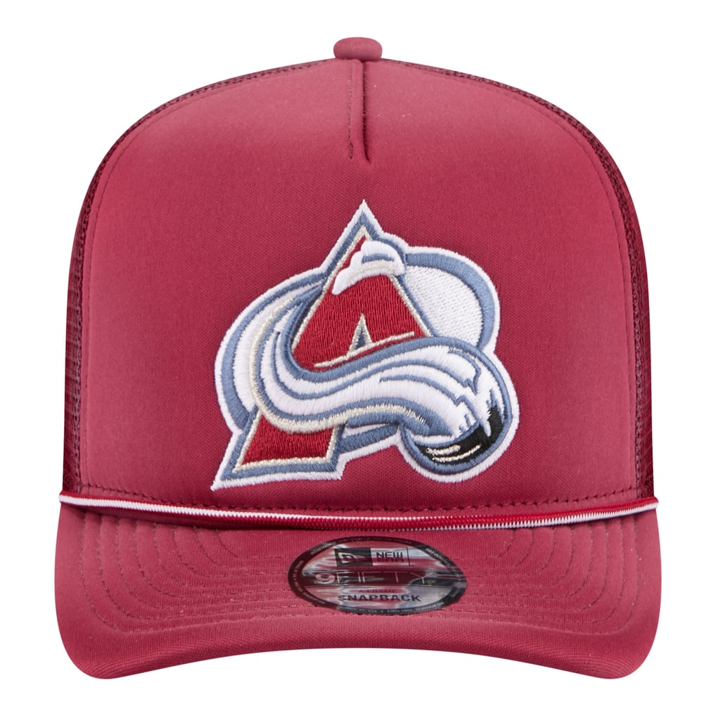 Men's Colorado Avalanche  New Era Burgundy Faded A-Frame 9FIFTY Trucker Snapback Hat